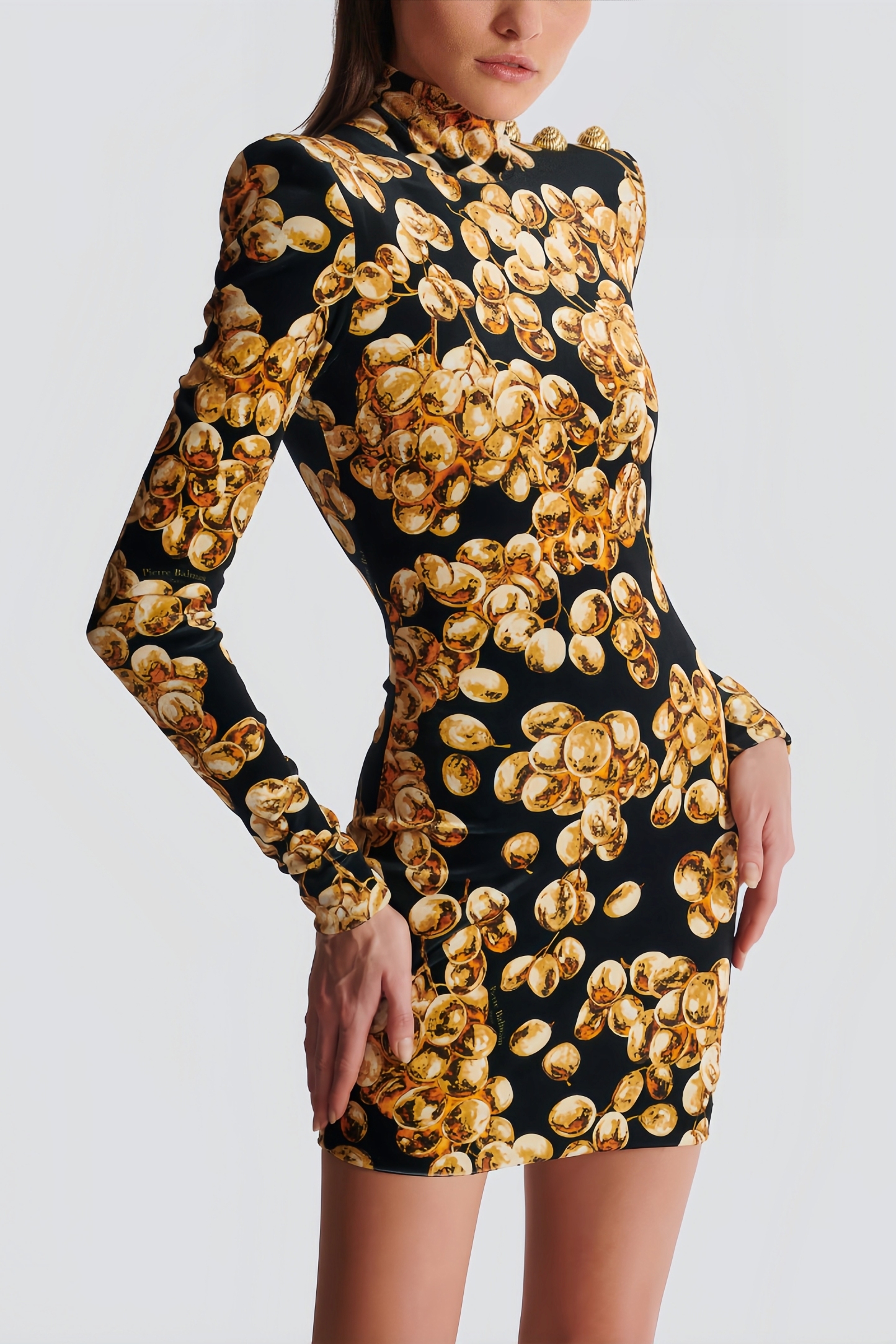Kani Gold Velvet Mini Dress