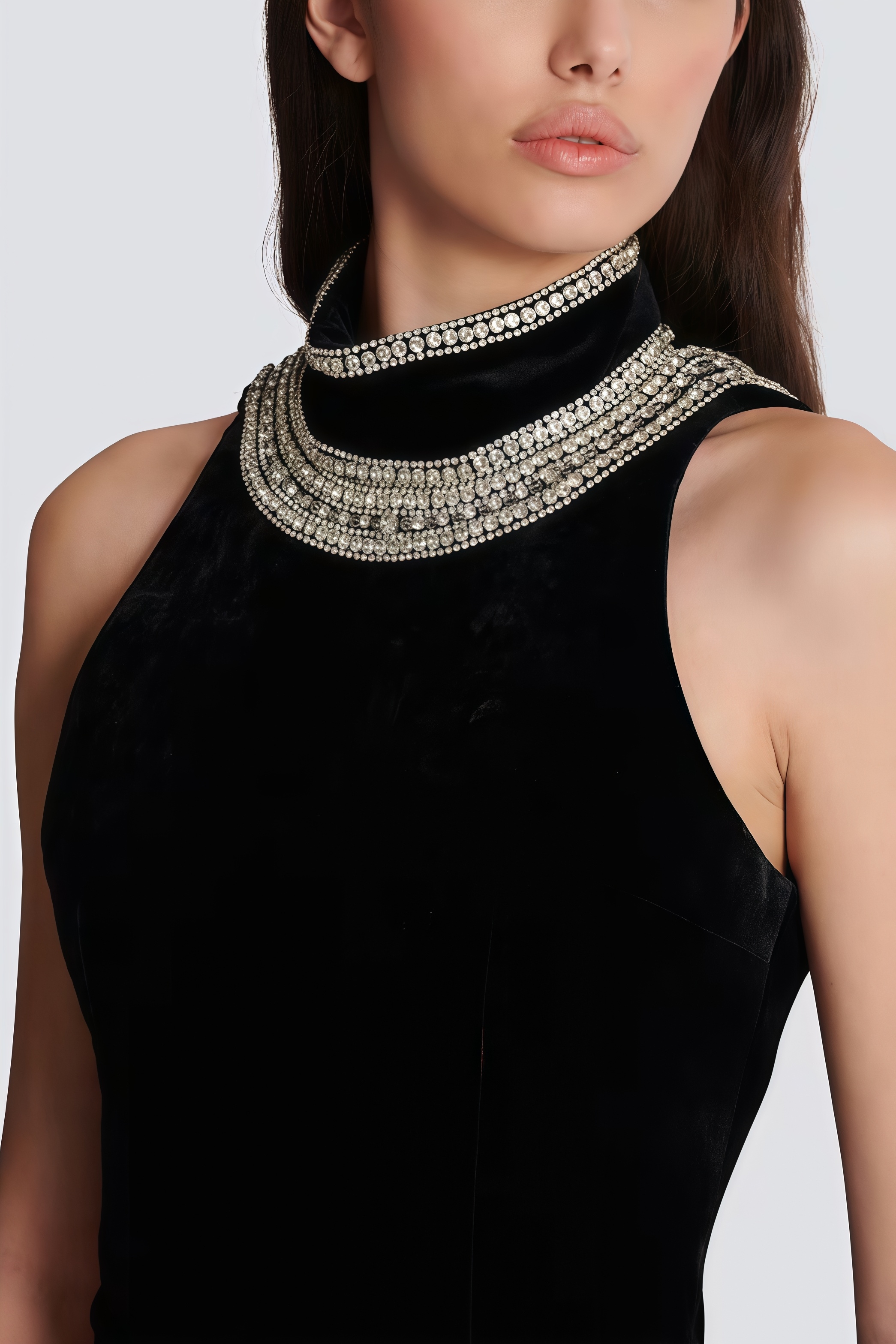 Islasd Beaded Backless Maxi Dress