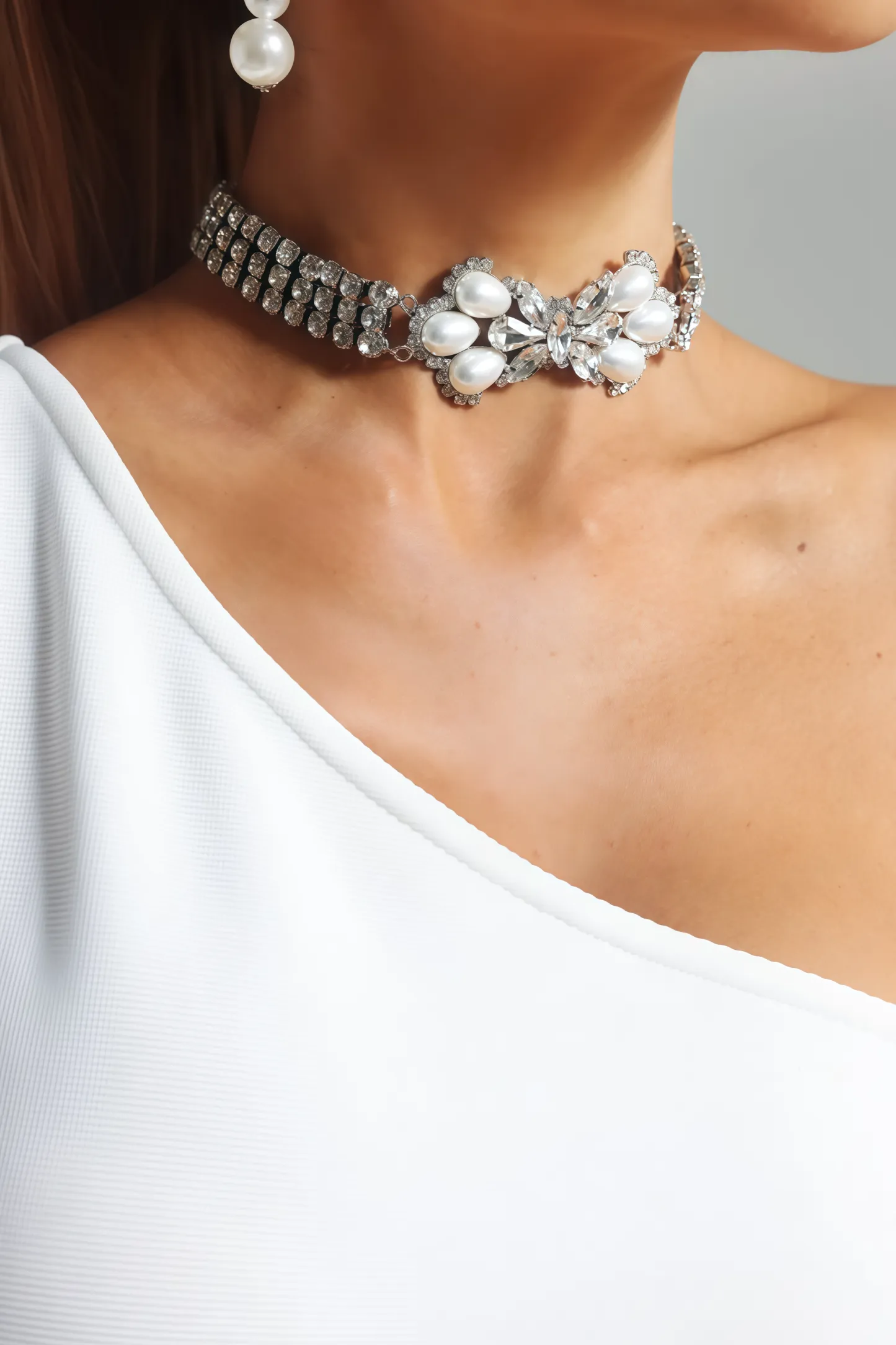 Kyna Pearl Diamond Necklace