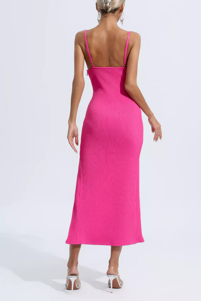 Xenia Shell Knitted Midi Dress