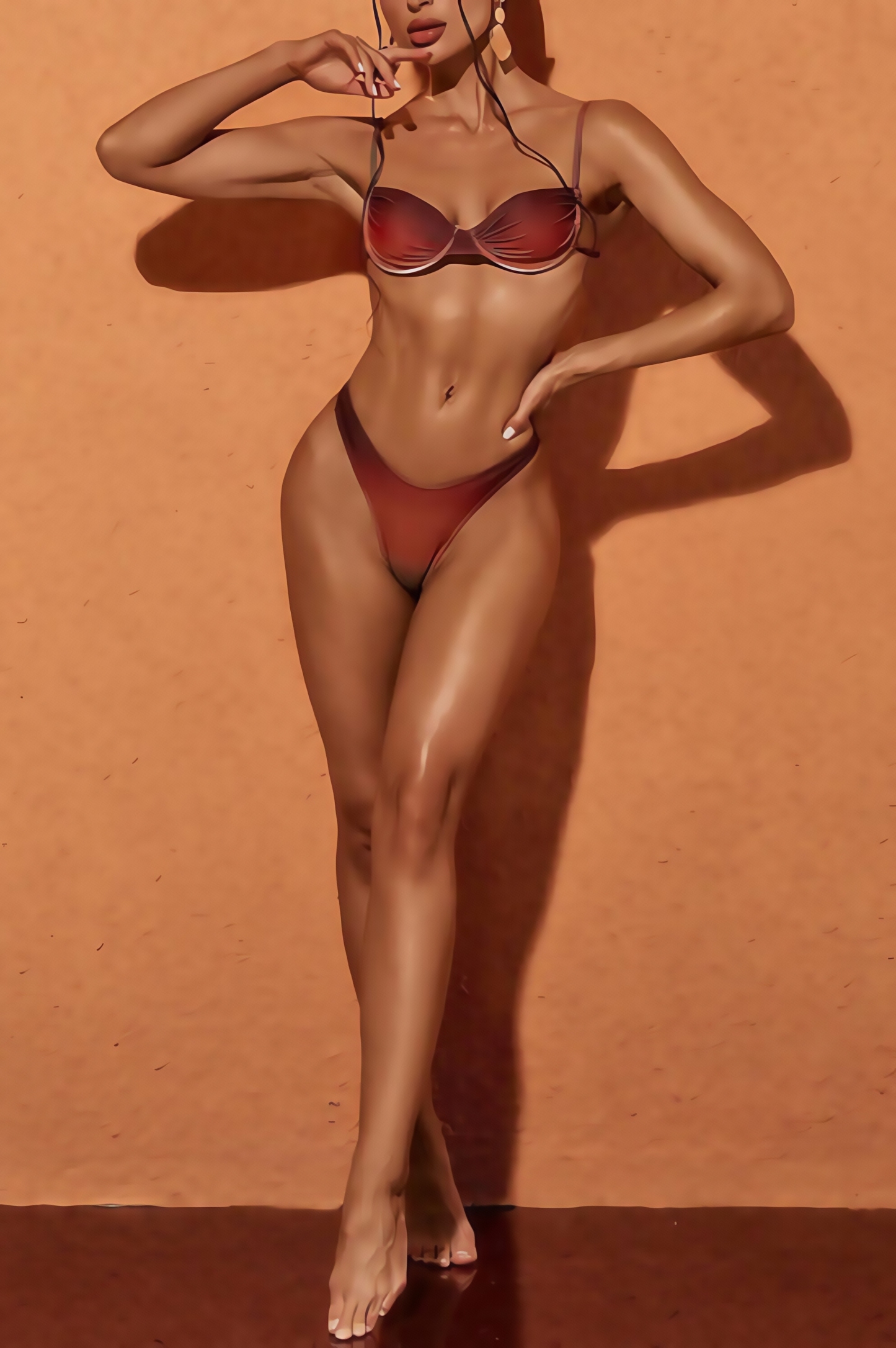 Artie Ombre Ombre Bikini Two Piece Set