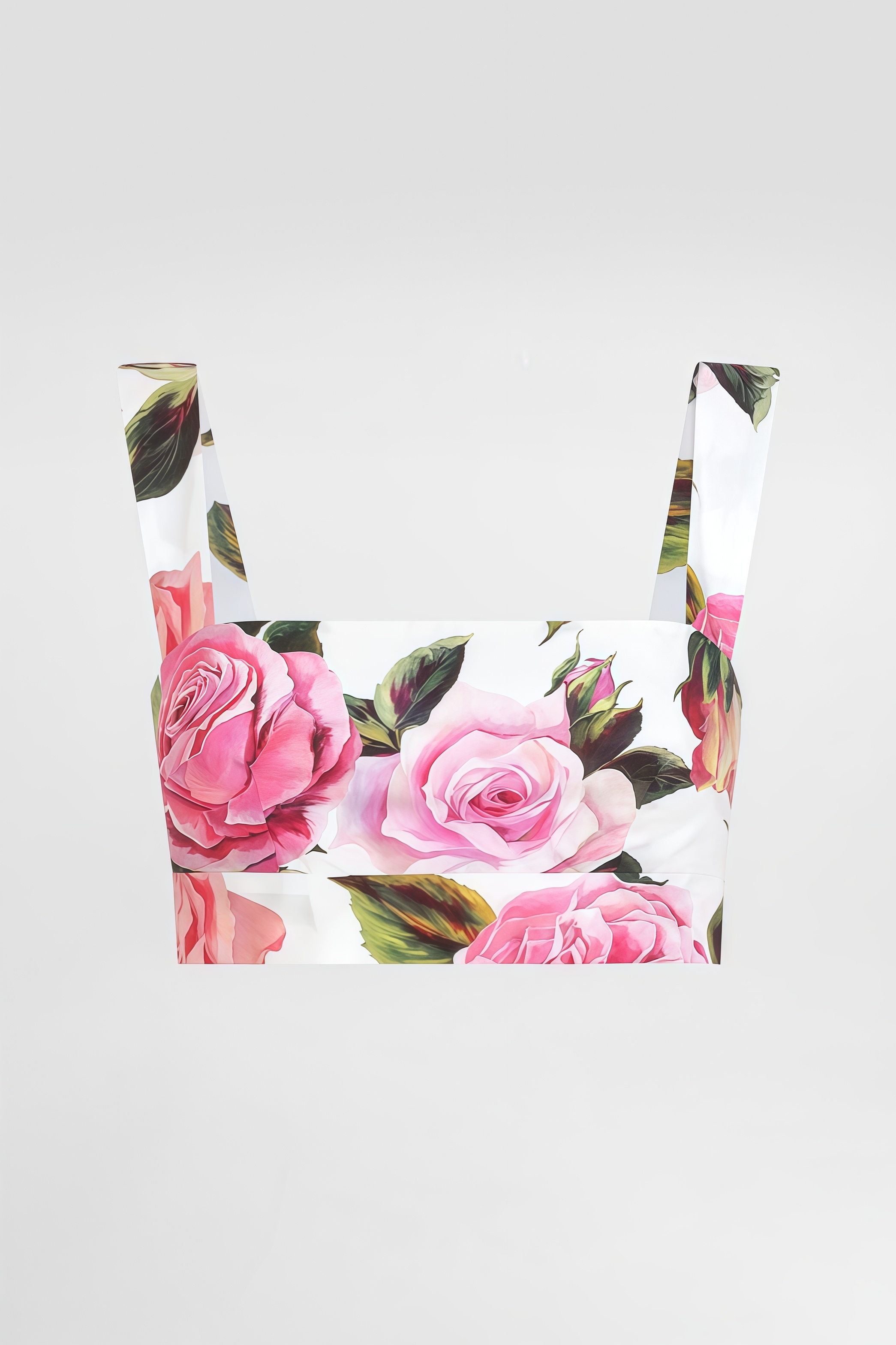 Leona Pink Top Rose Print Midi Dress Set