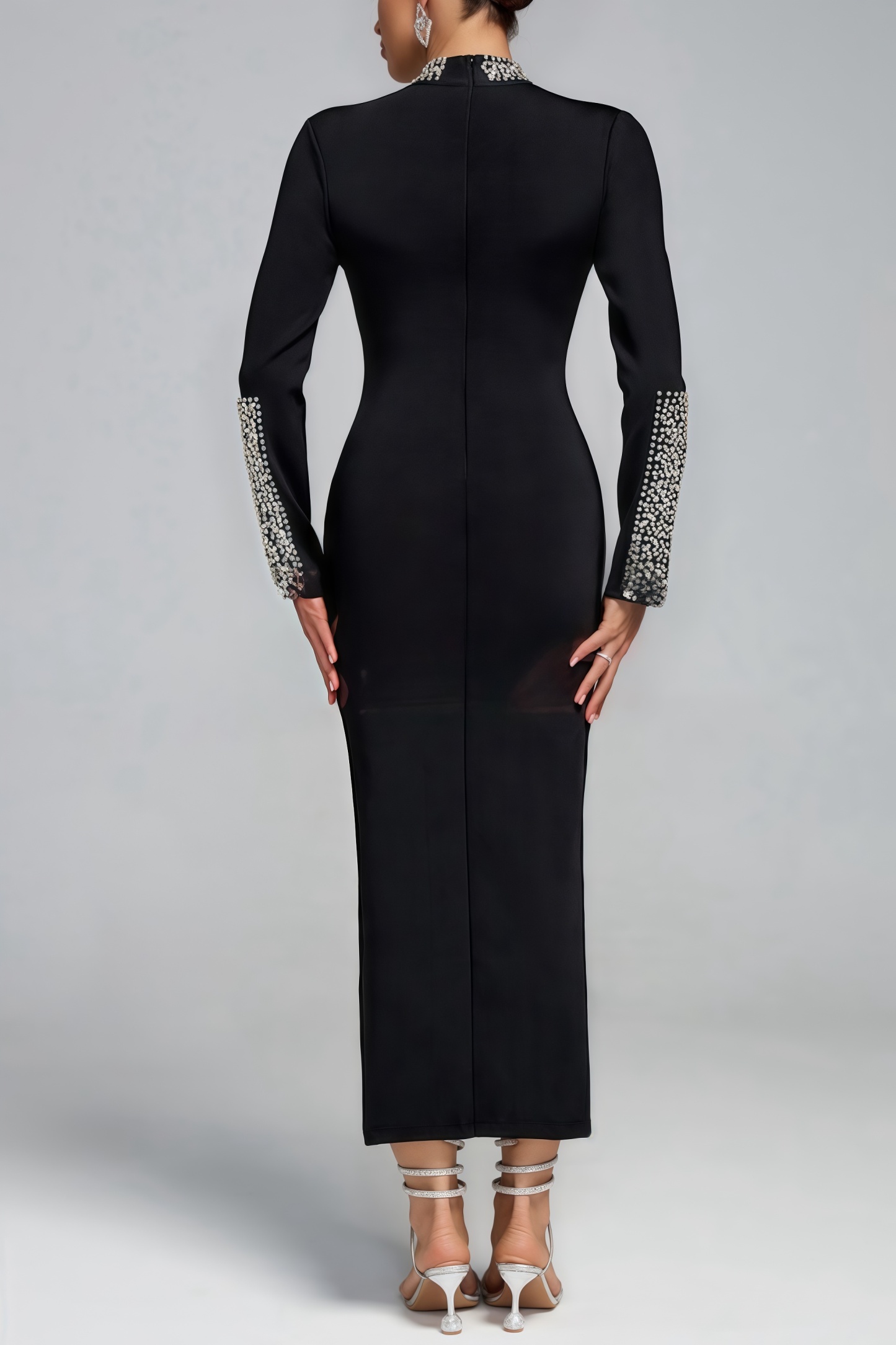 Yetta Crystal Detail Bandage Maxi Dress