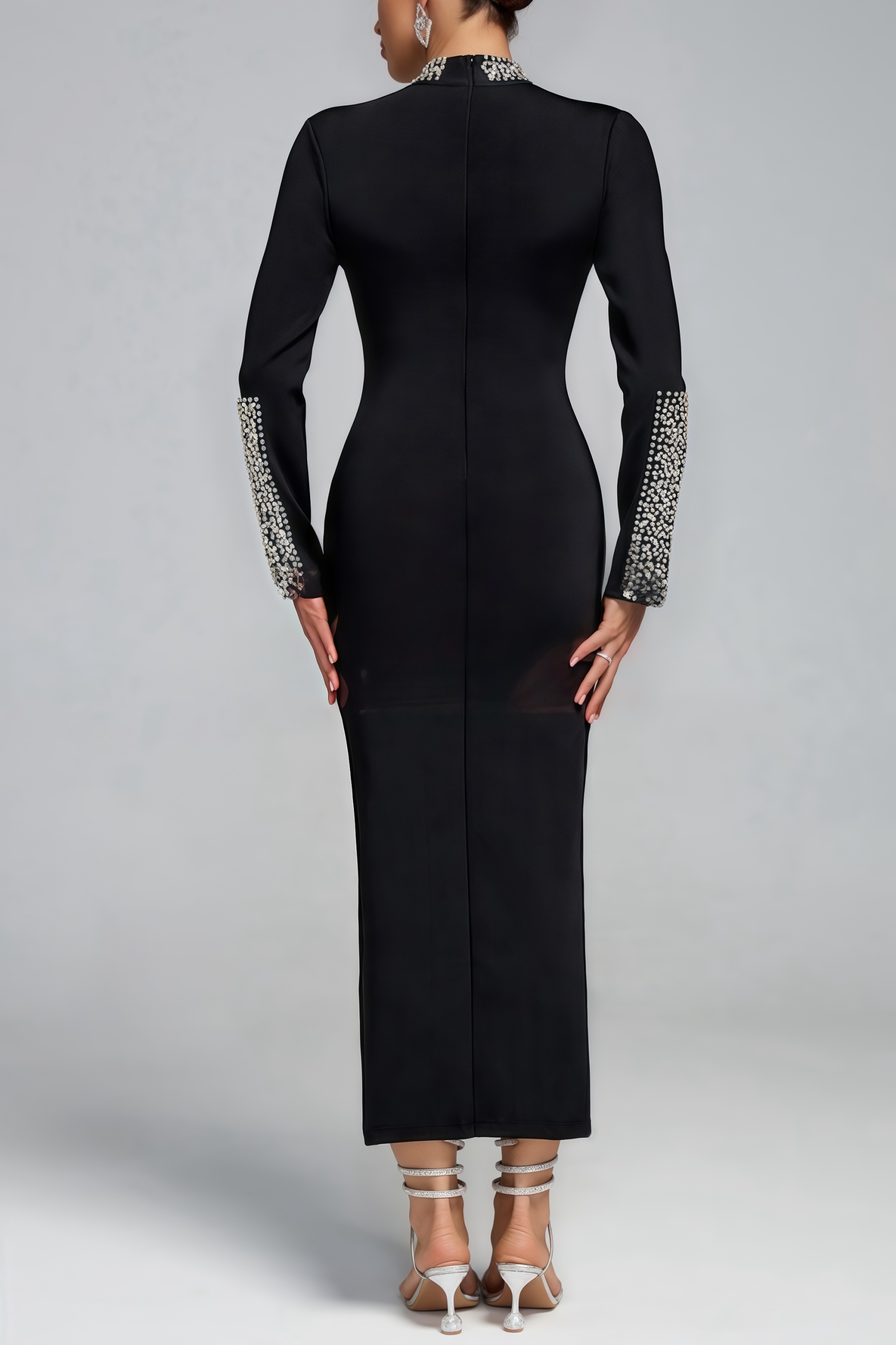 Yetta Crystal Detail Bandage Maxi Dress