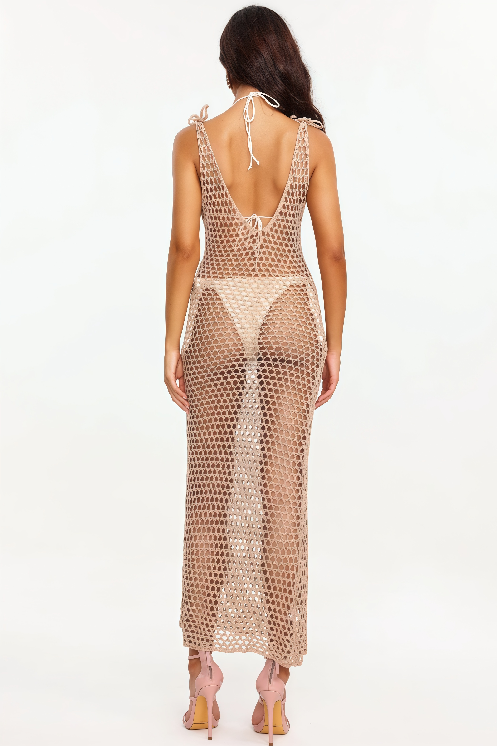 Kora Strappy Knitted Maxi Dress
