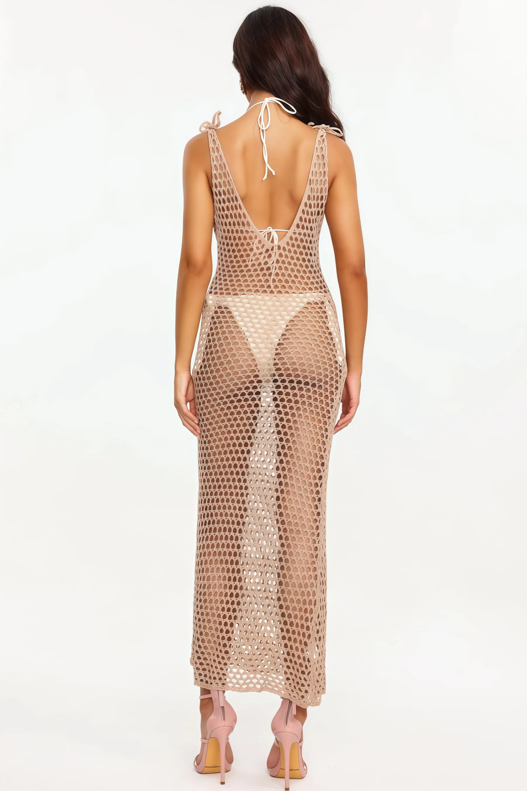 Kora Strappy Knitted Maxi Dress