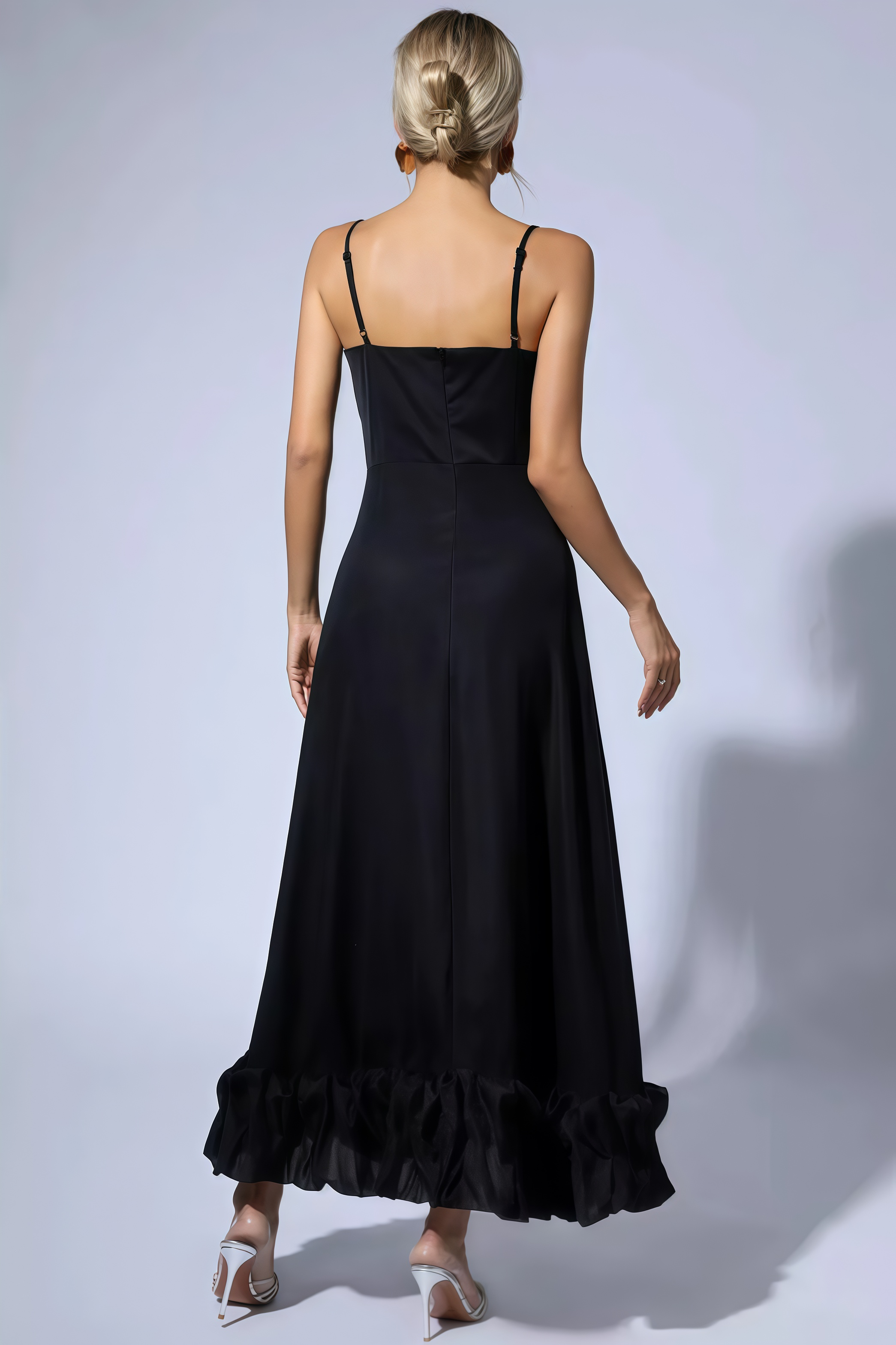 Tavae Black A-line Maxi Dress
