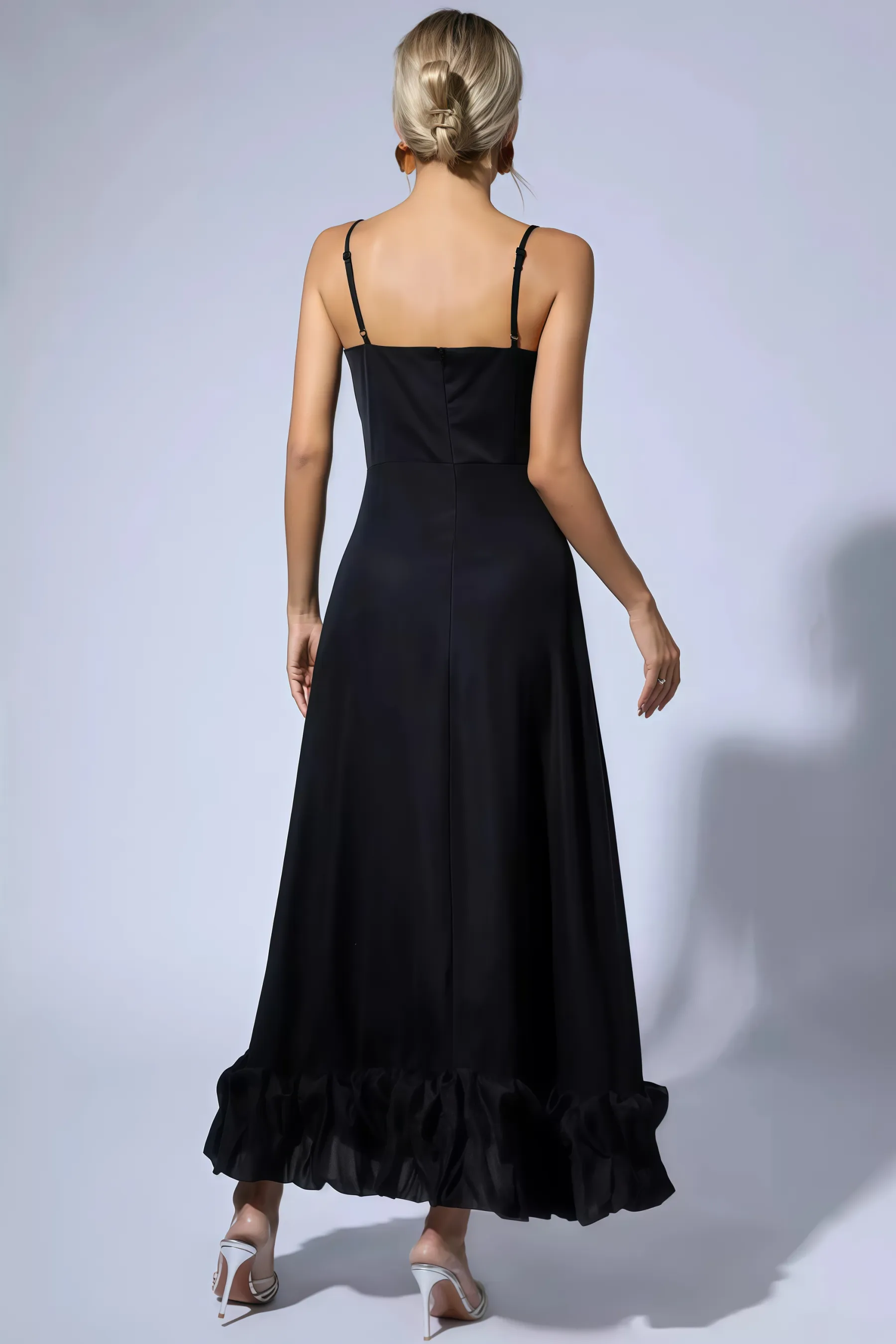 Tavae Black A-line Maxi Dress