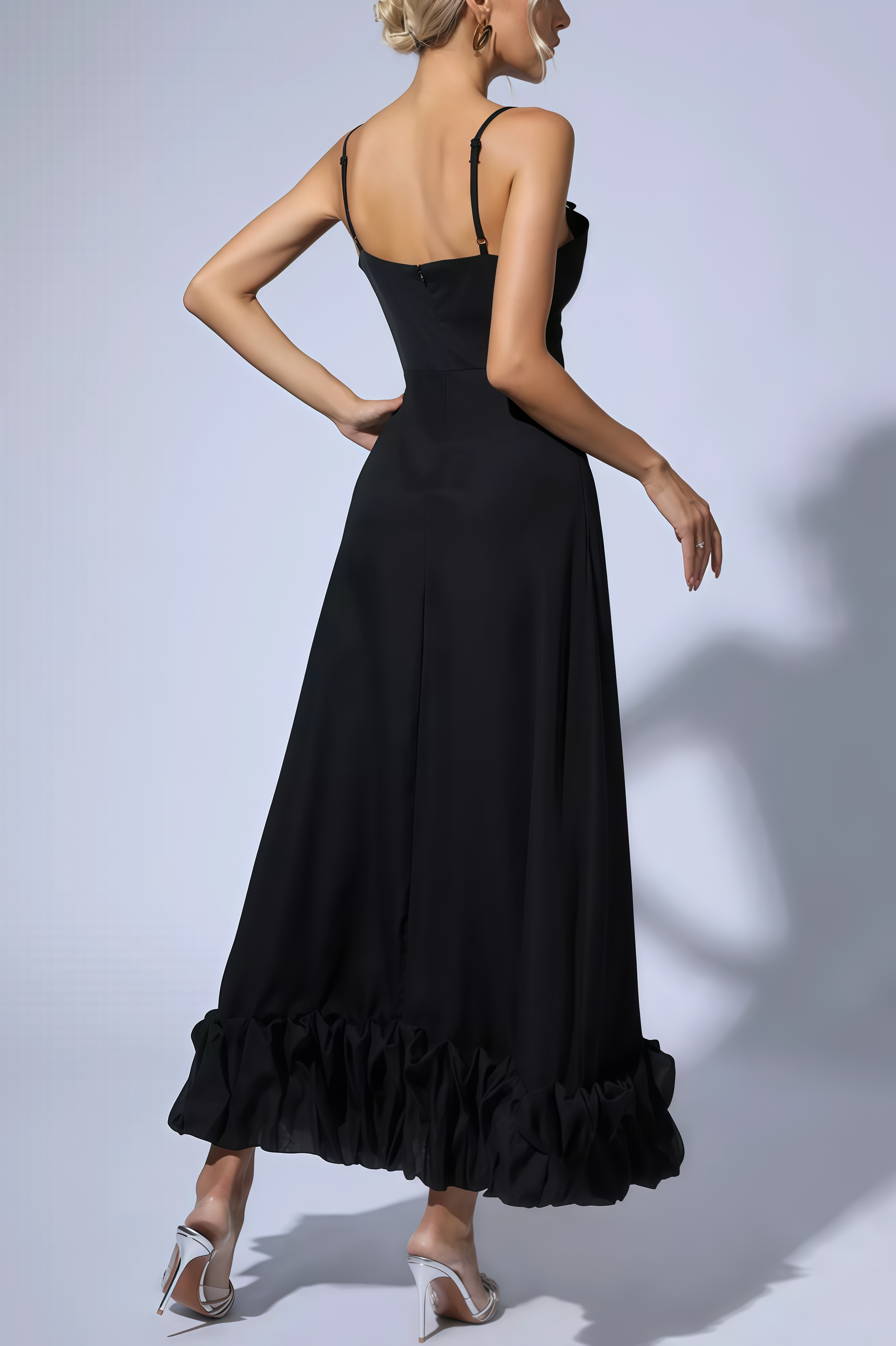 Tavae Black A-line Maxi Dress