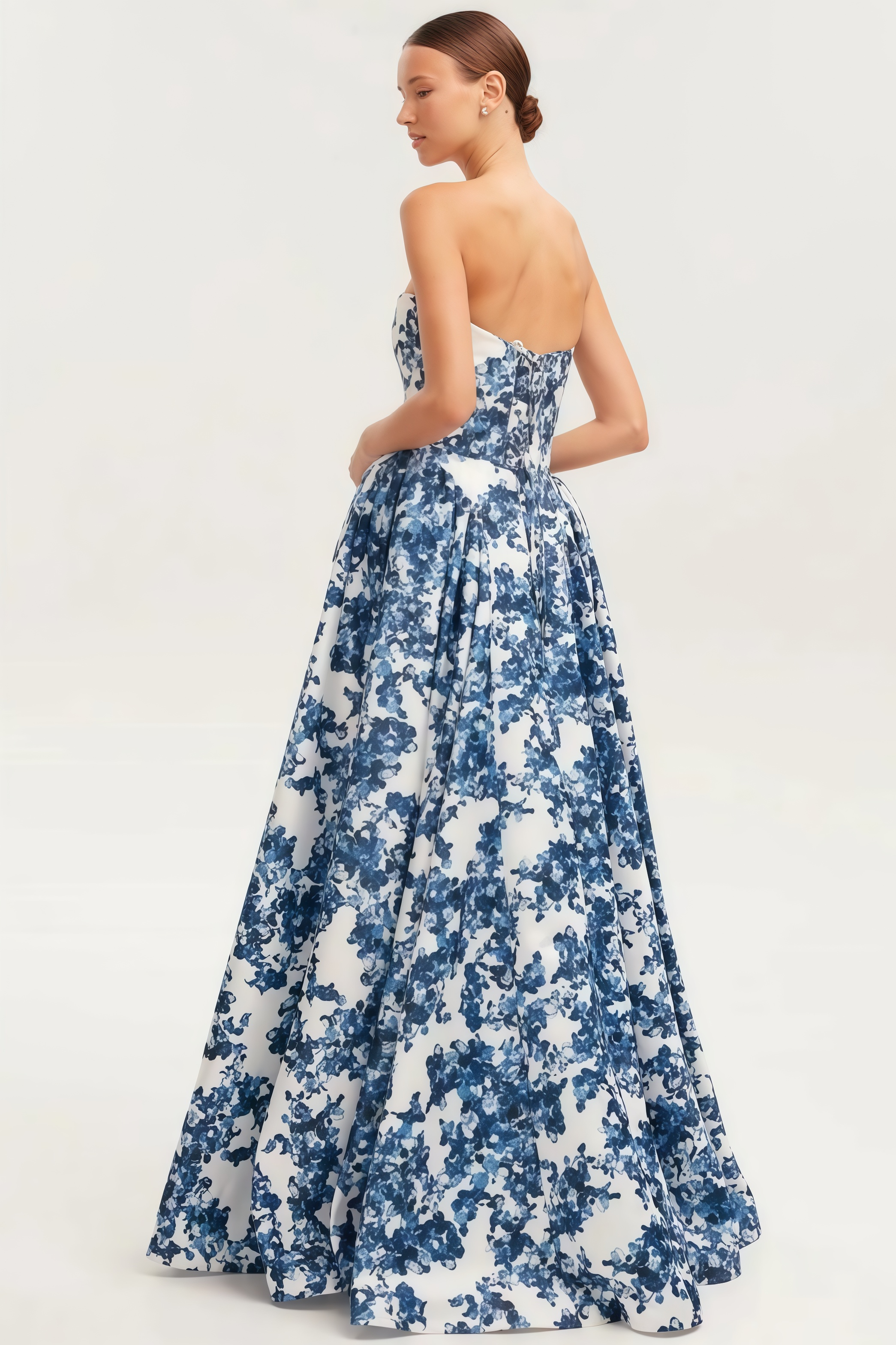 Eleri Floral Off-Shoulder Sleeveless Midi Dress
