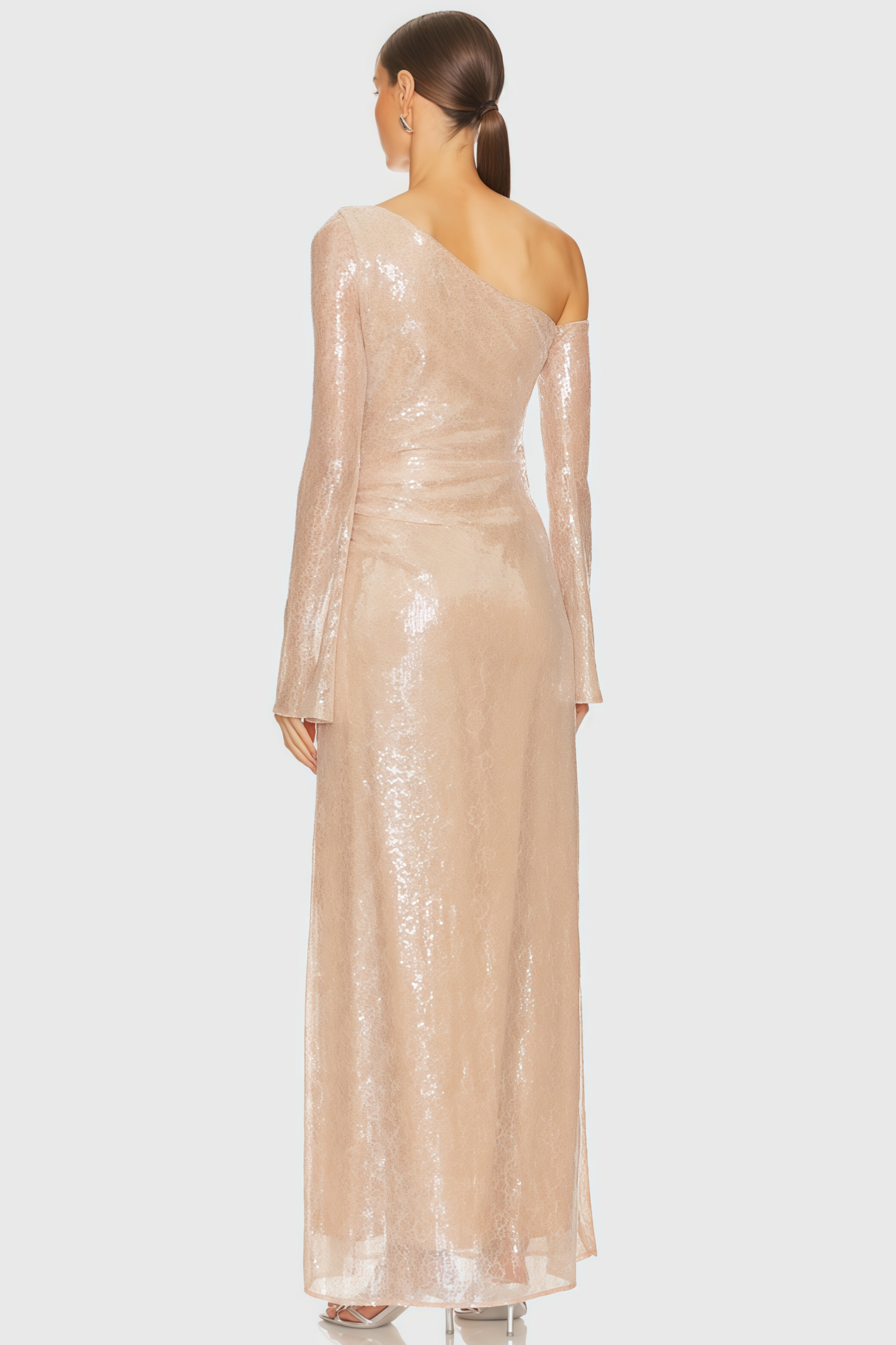 Elric Sequined Lace Maxi Dress