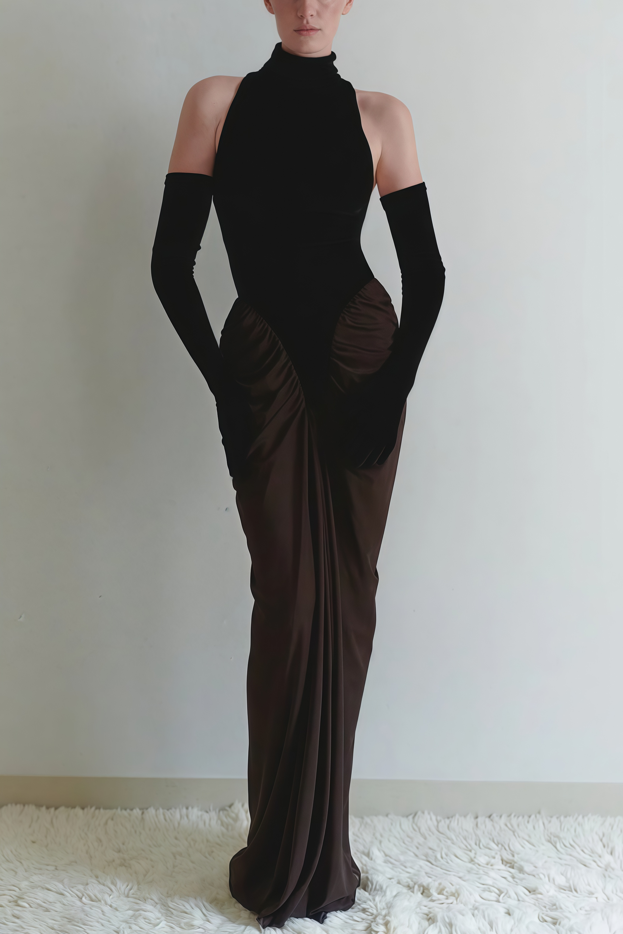 Faithan High Neck Sleeveless Maxi Dress