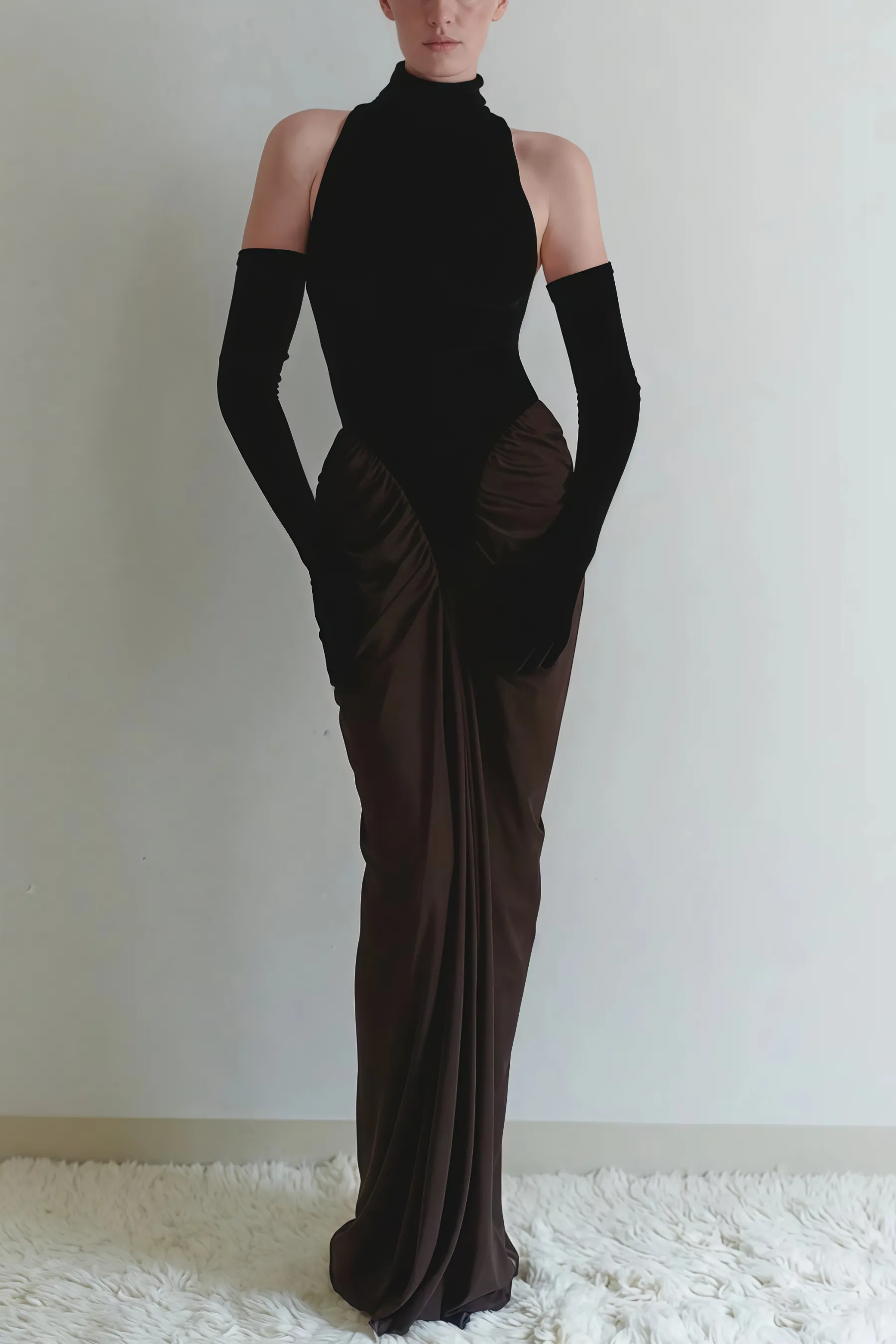Faithan High Neck Sleeveless Maxi Dress