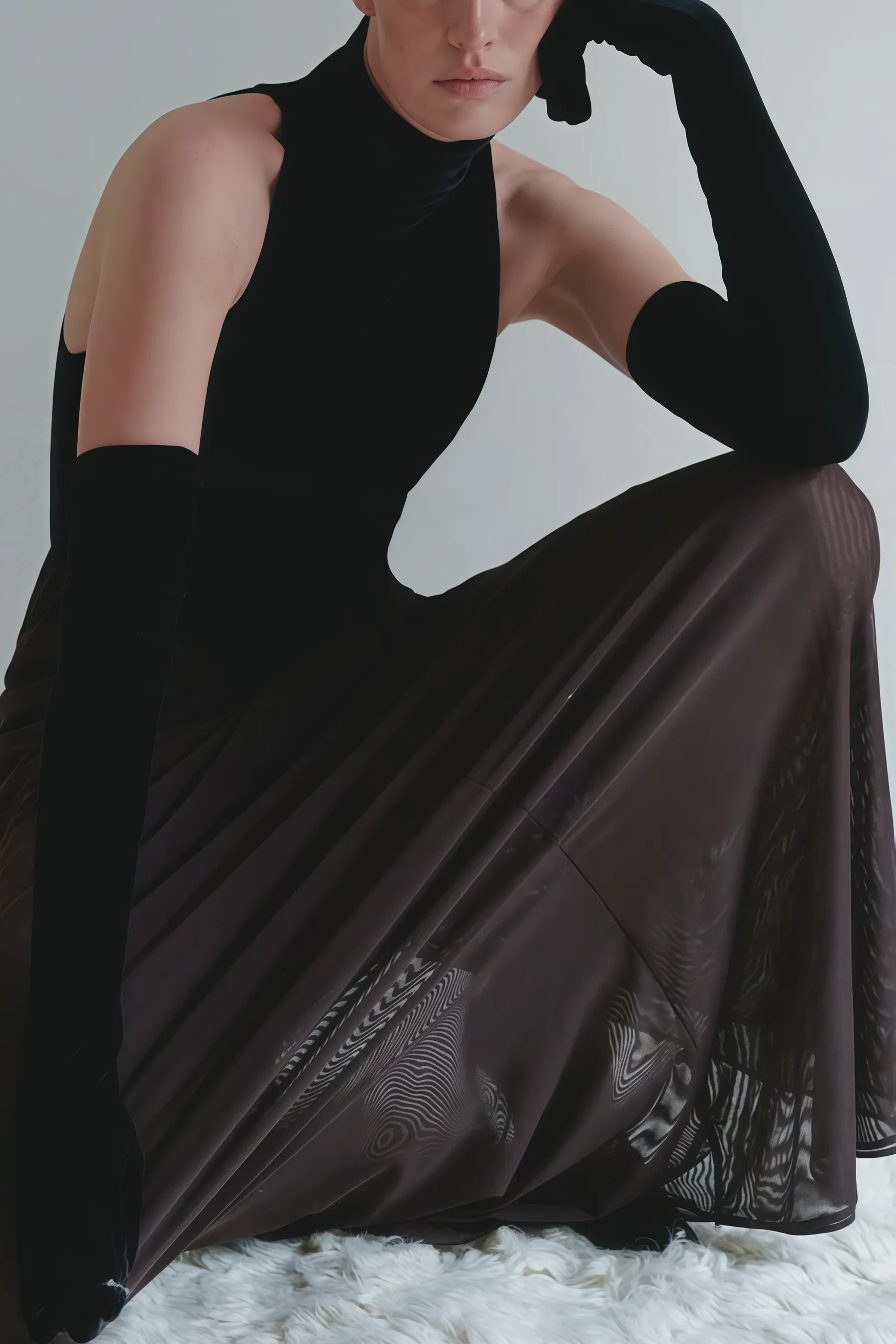 Faithan High Neck Sleeveless Maxi Dress