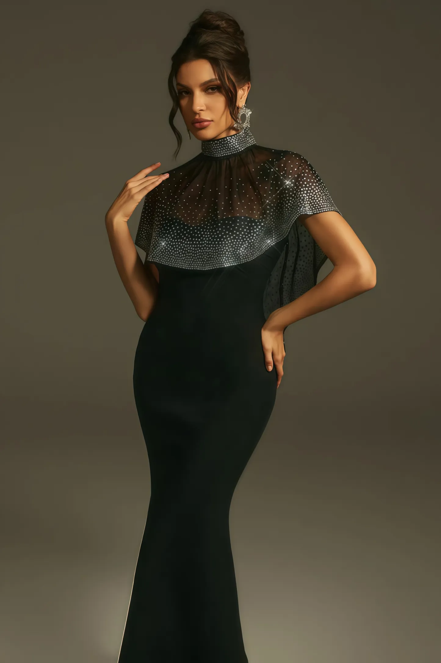 Roger Beaded Sequin Maxi Dress