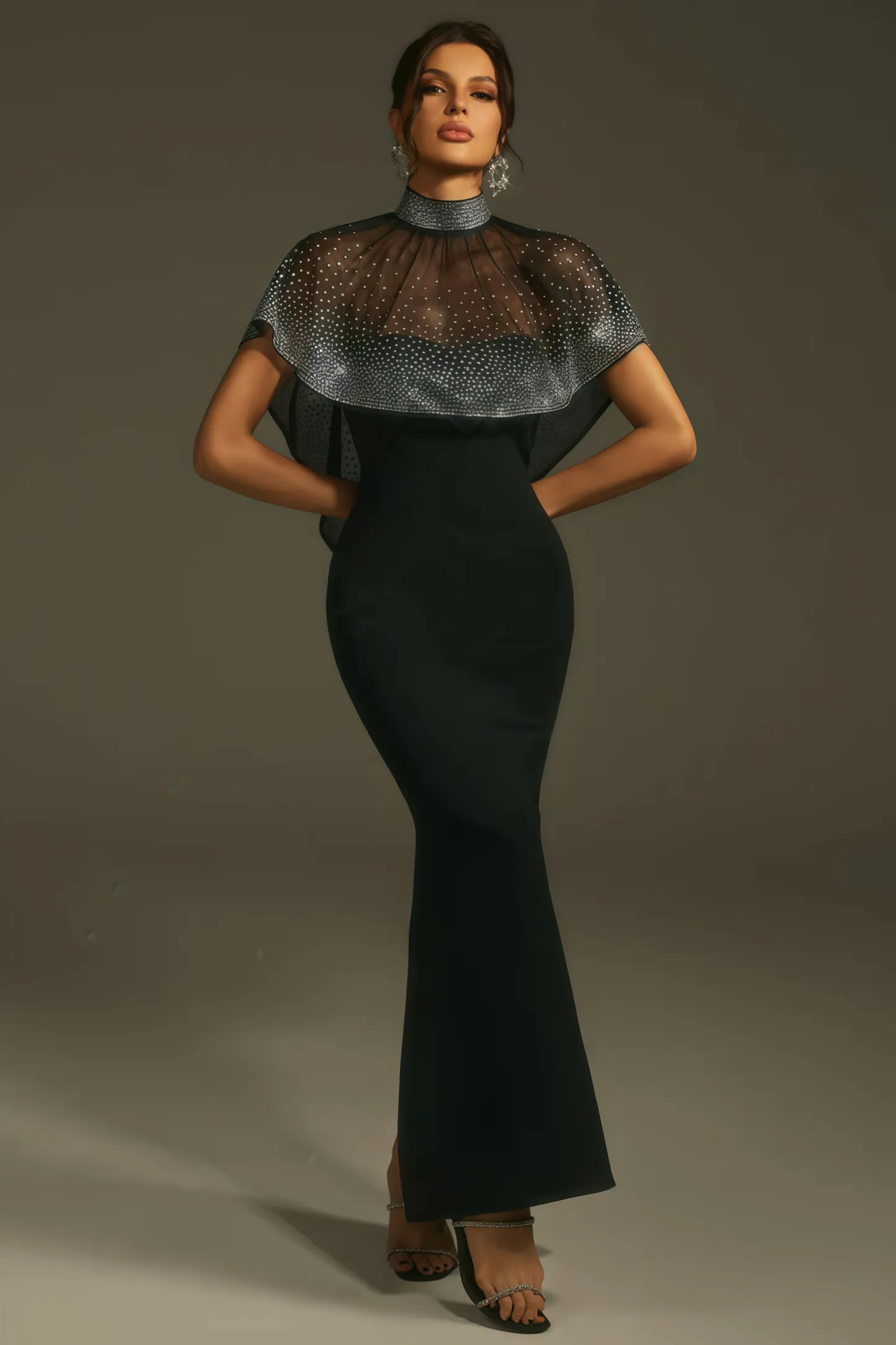 Roger Beaded Sequin Maxi Dress