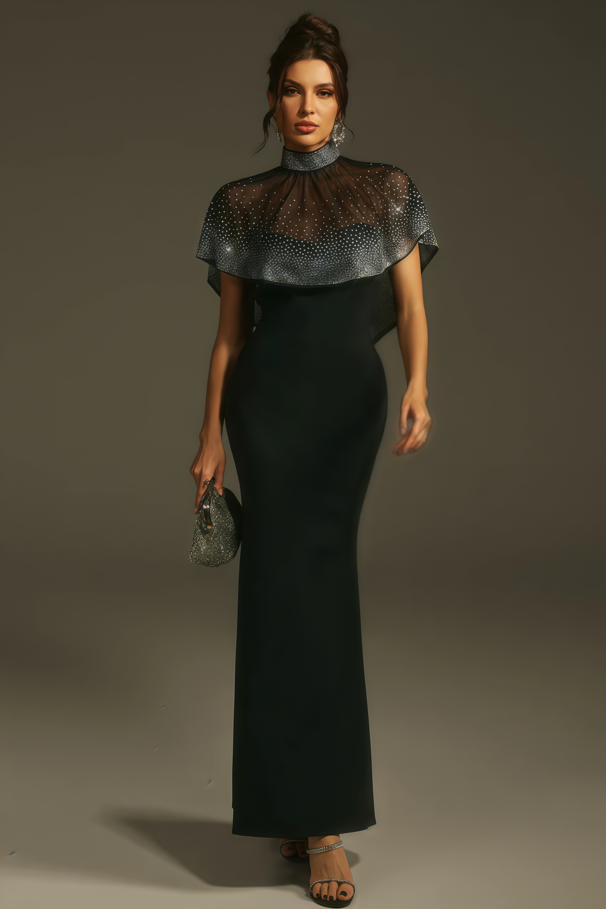 Roger Beaded Sequin Maxi Dress