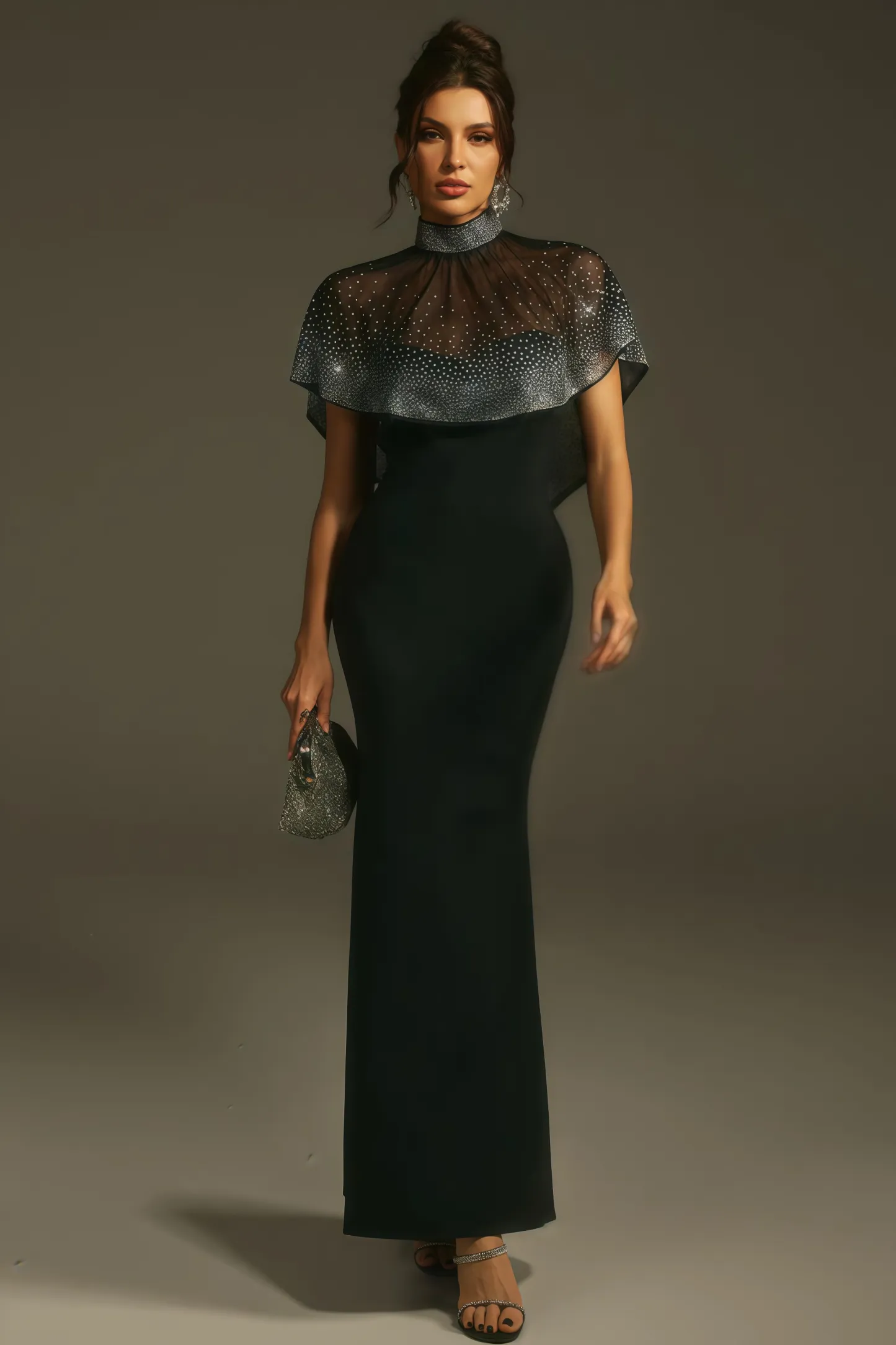Roger Beaded Sequin Maxi Dress