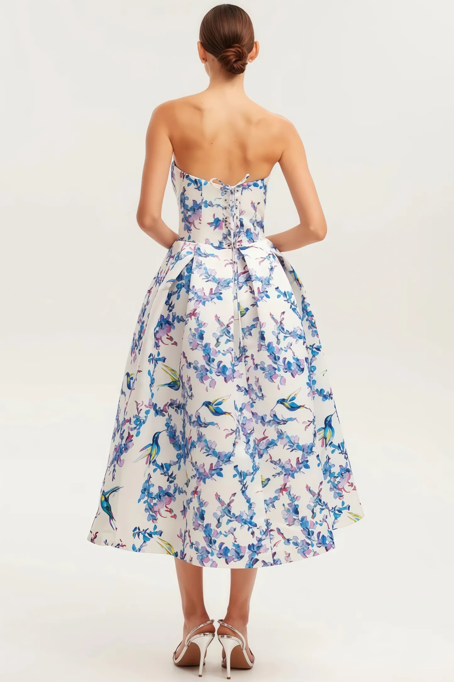 Stanl Floral Tie Midi Dress