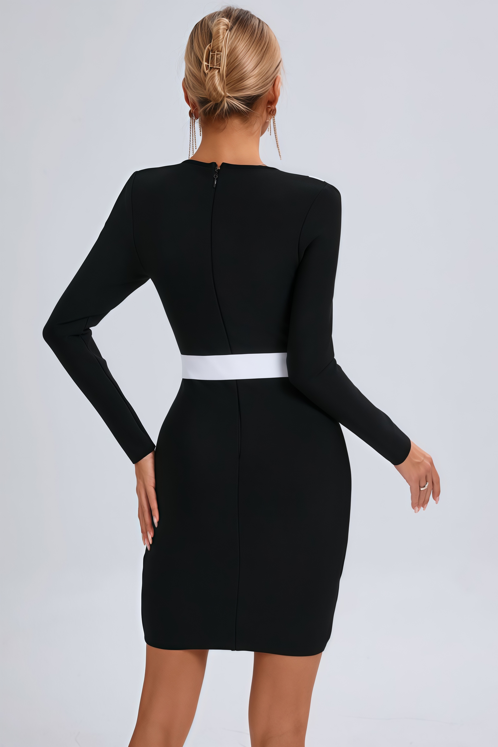 Niamh Long Sleeve Wrap Mini Dress