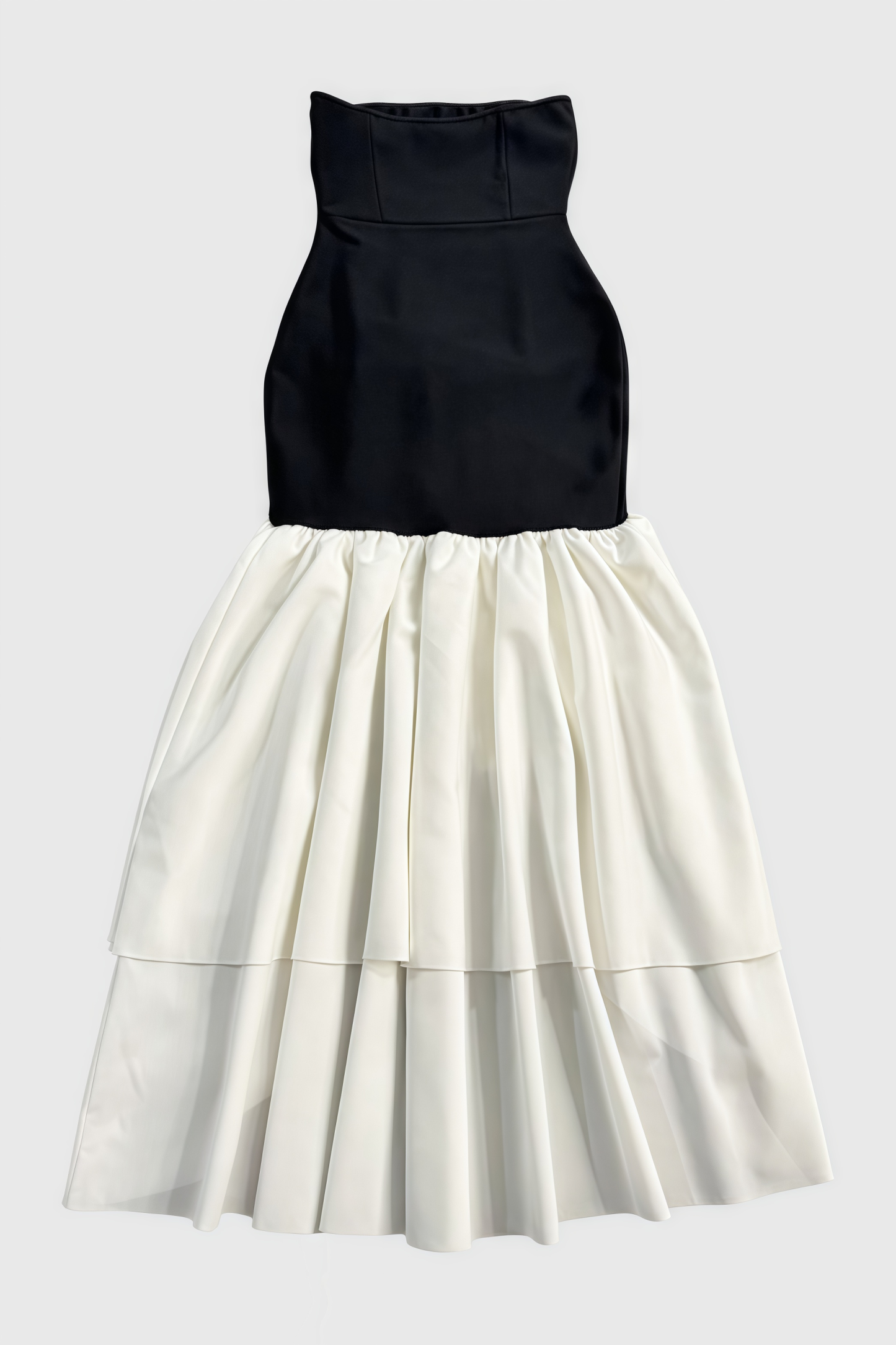 Mya Black Irregular Maxi Dress