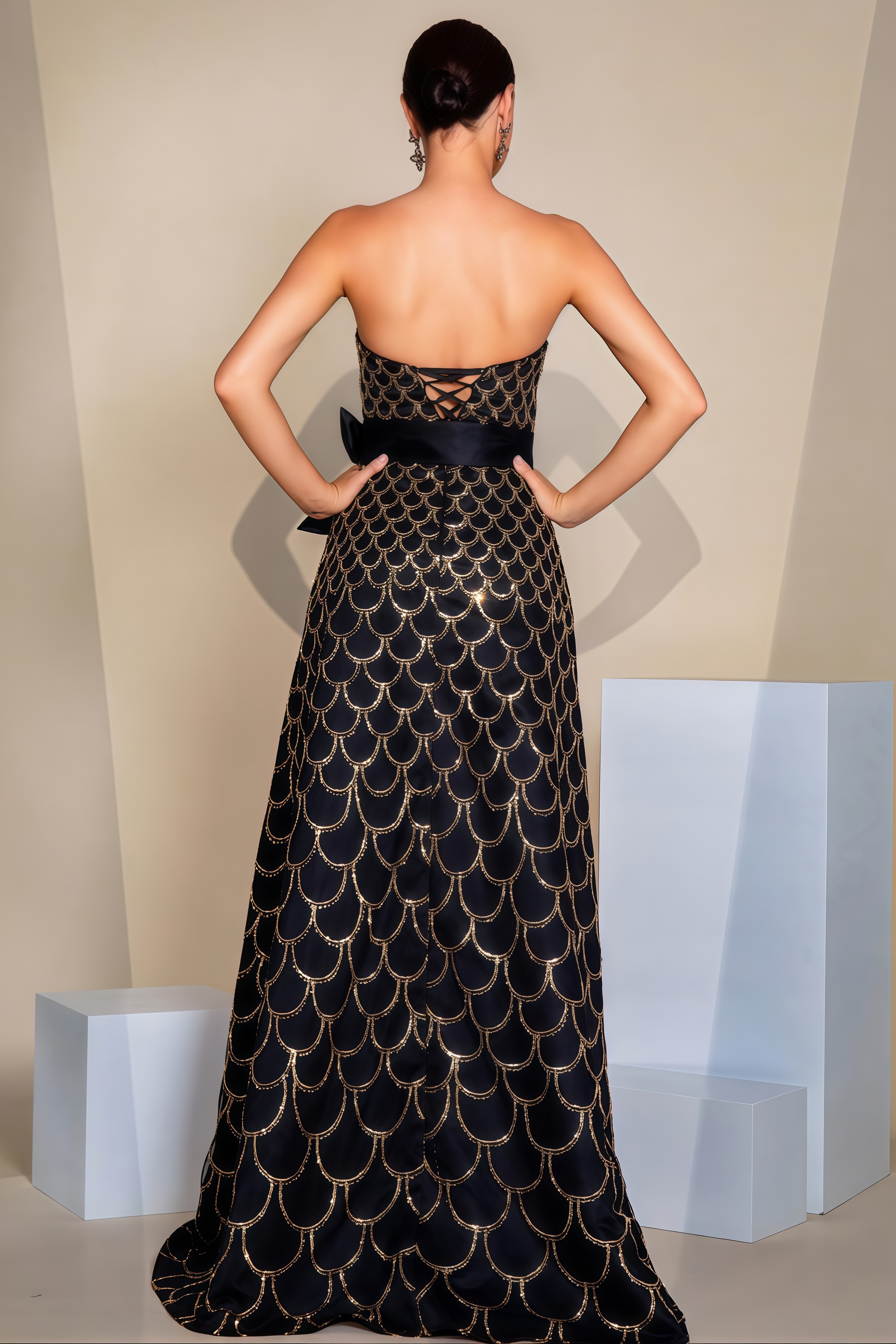 Esme Sheath Waist Sequin Maxi Dress