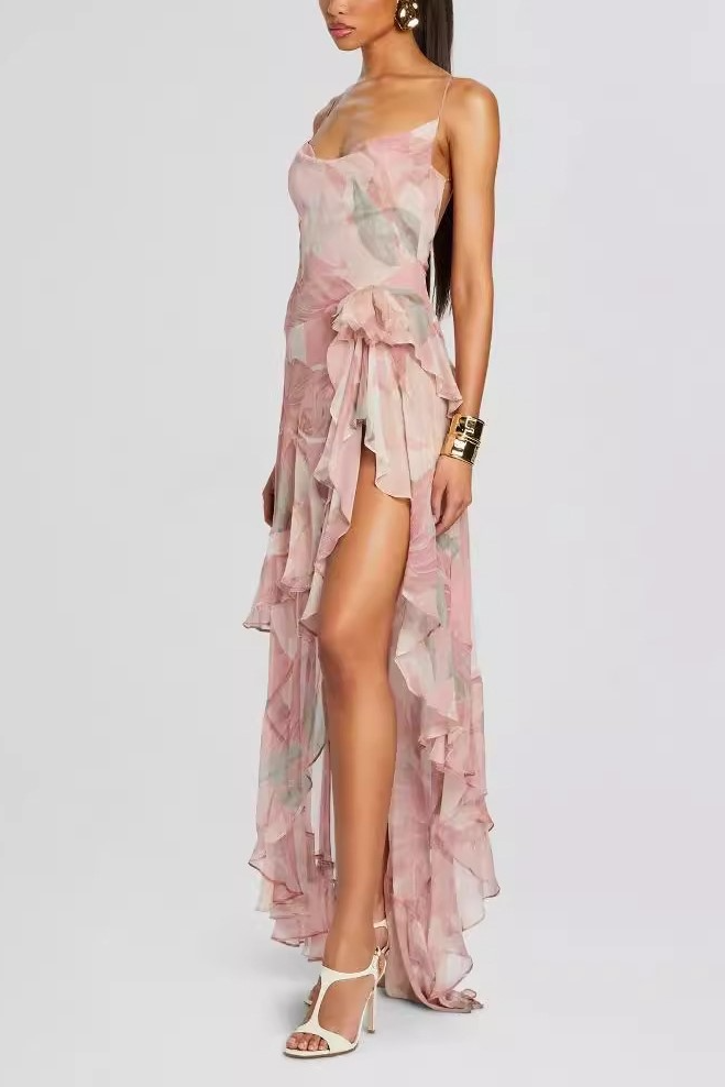 Una Backless Split Sexy Maxi Dress