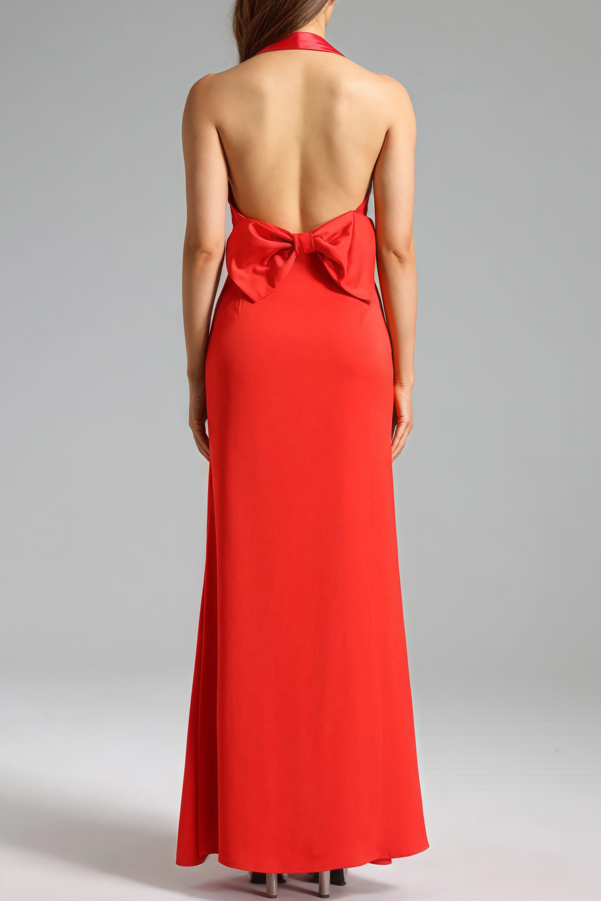 Wilmot Bow Tie Backless Maxi Dress