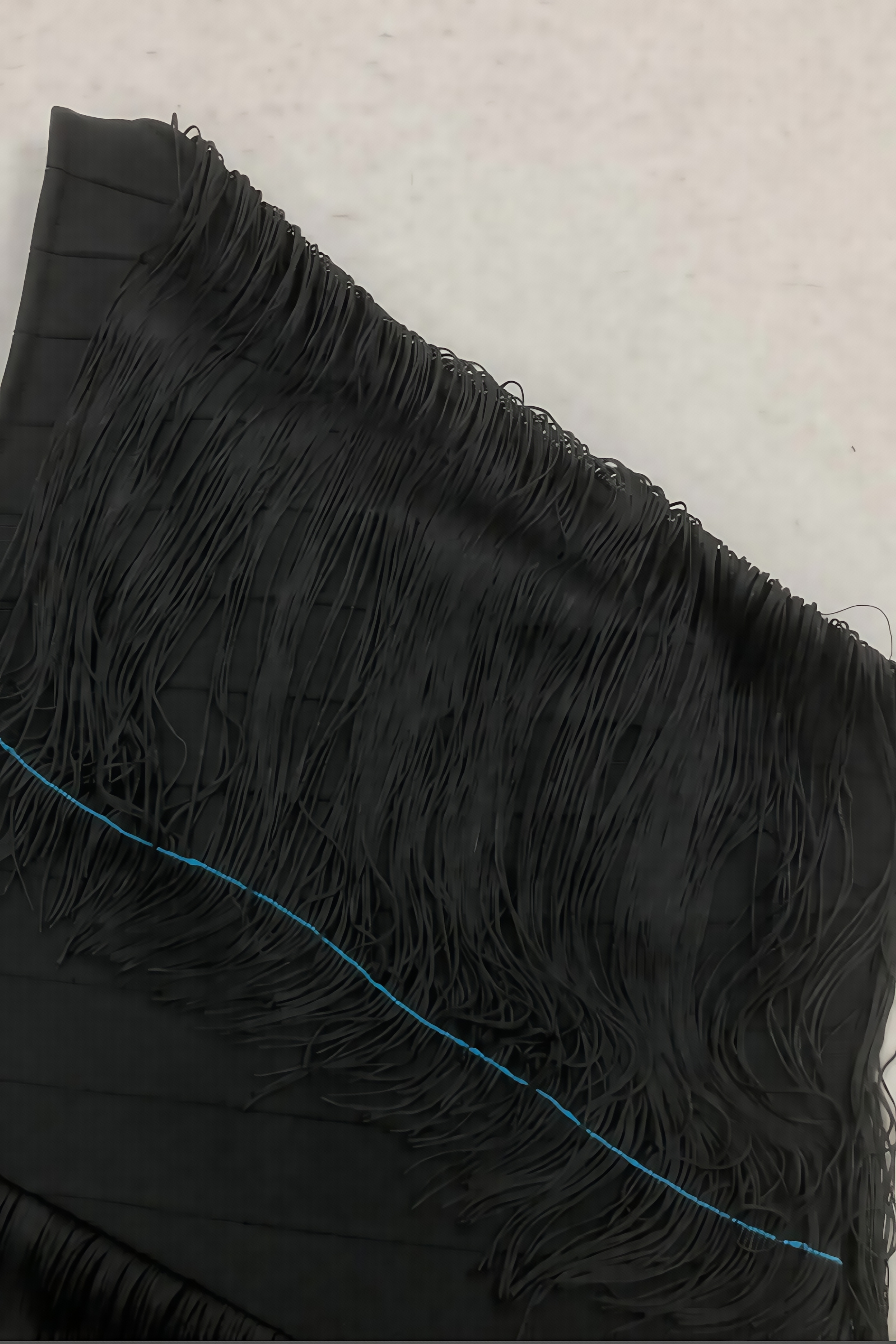 Vanes Black Fringe Maxi Dress