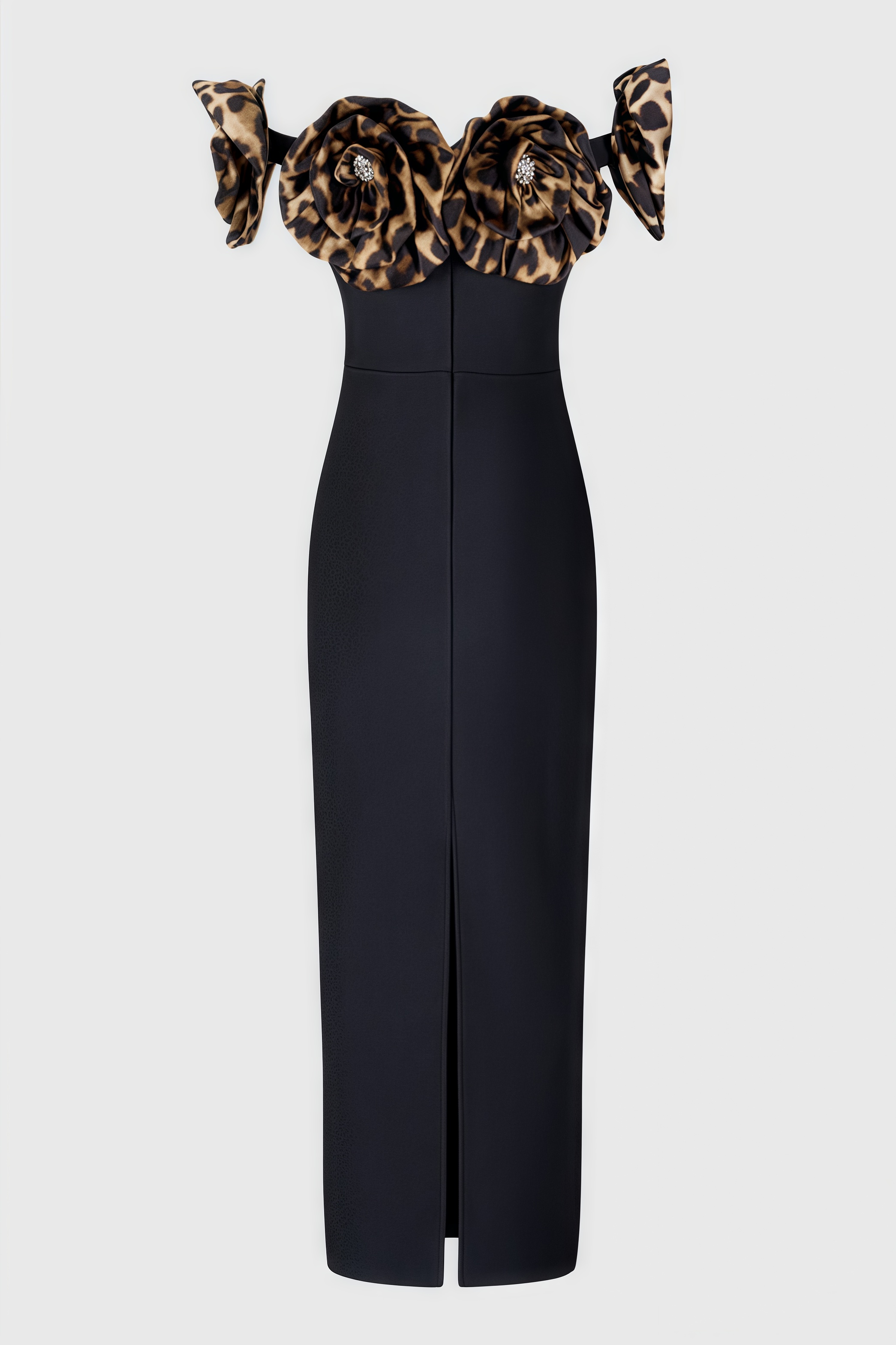 Donsa 3D Floral Bandage Maxi Dress