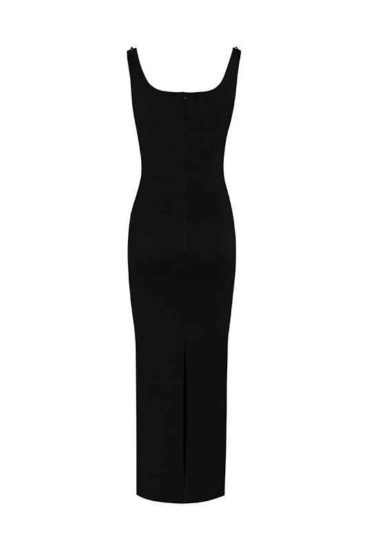 Sleeveless Square Neck Maxi Dress