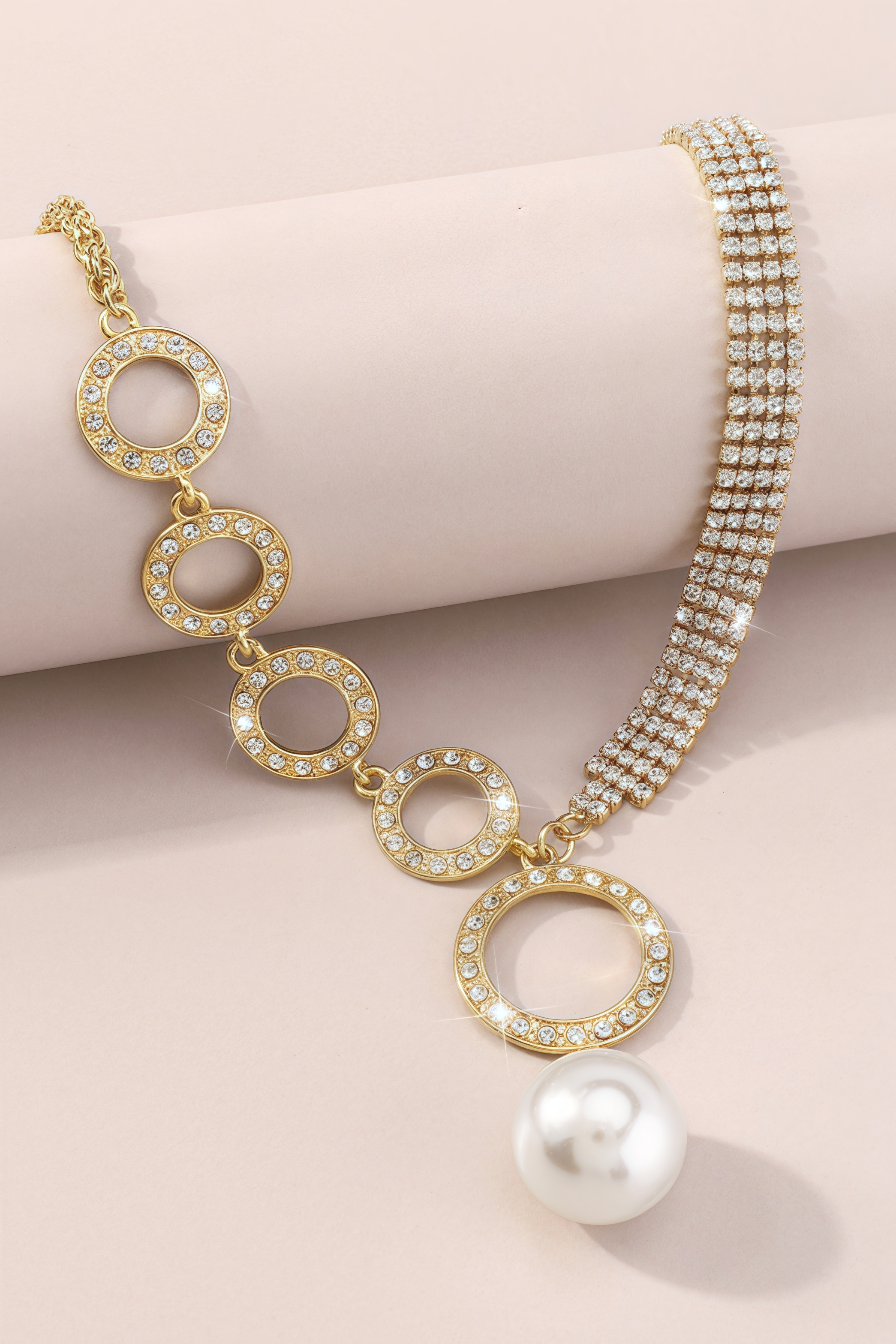Ottilie Pearl Circle Necklace