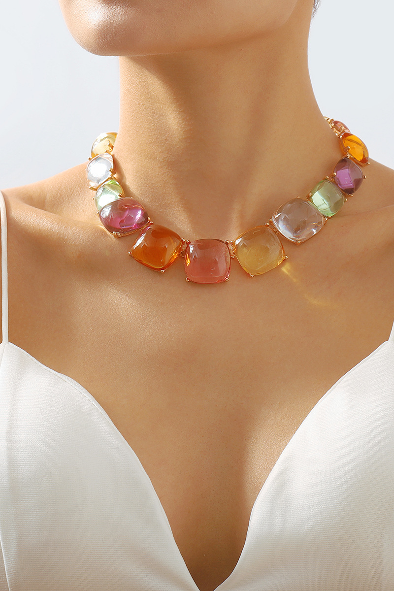 Dana Colour Block Jelly Necklace