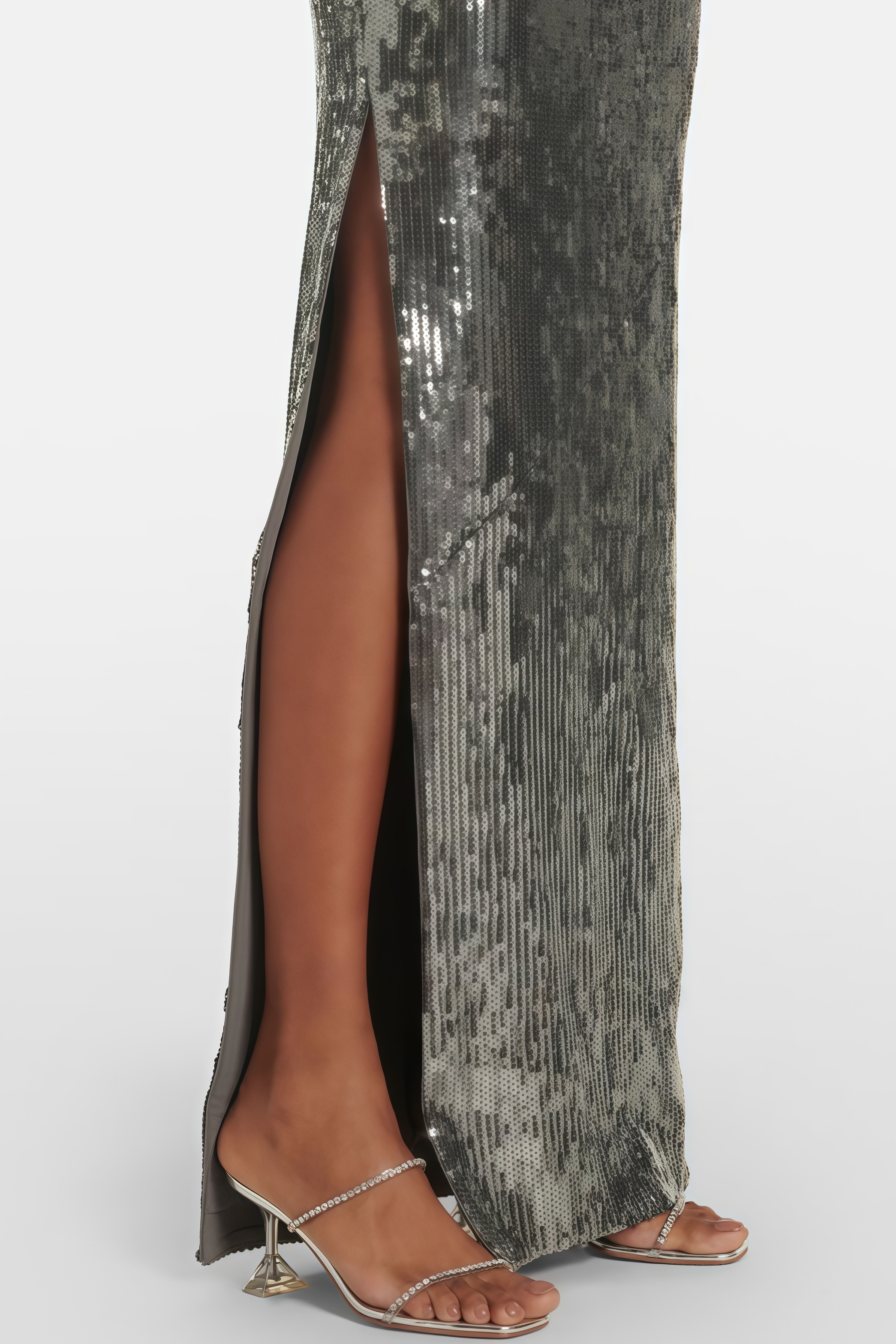 Carl 3D Floral Sequin Maxi Dress