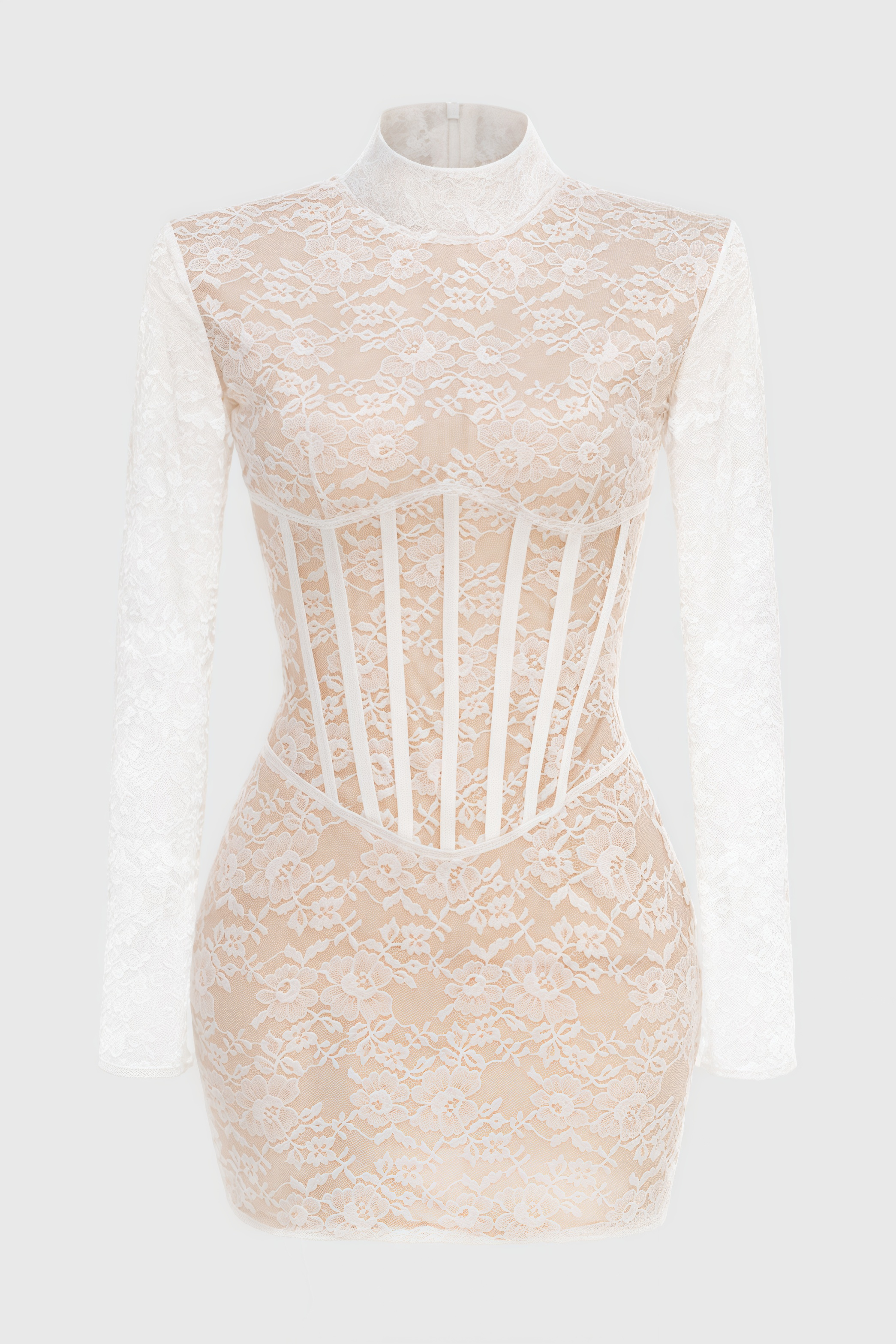 Emilsf Lace Jacquard Mini Dress