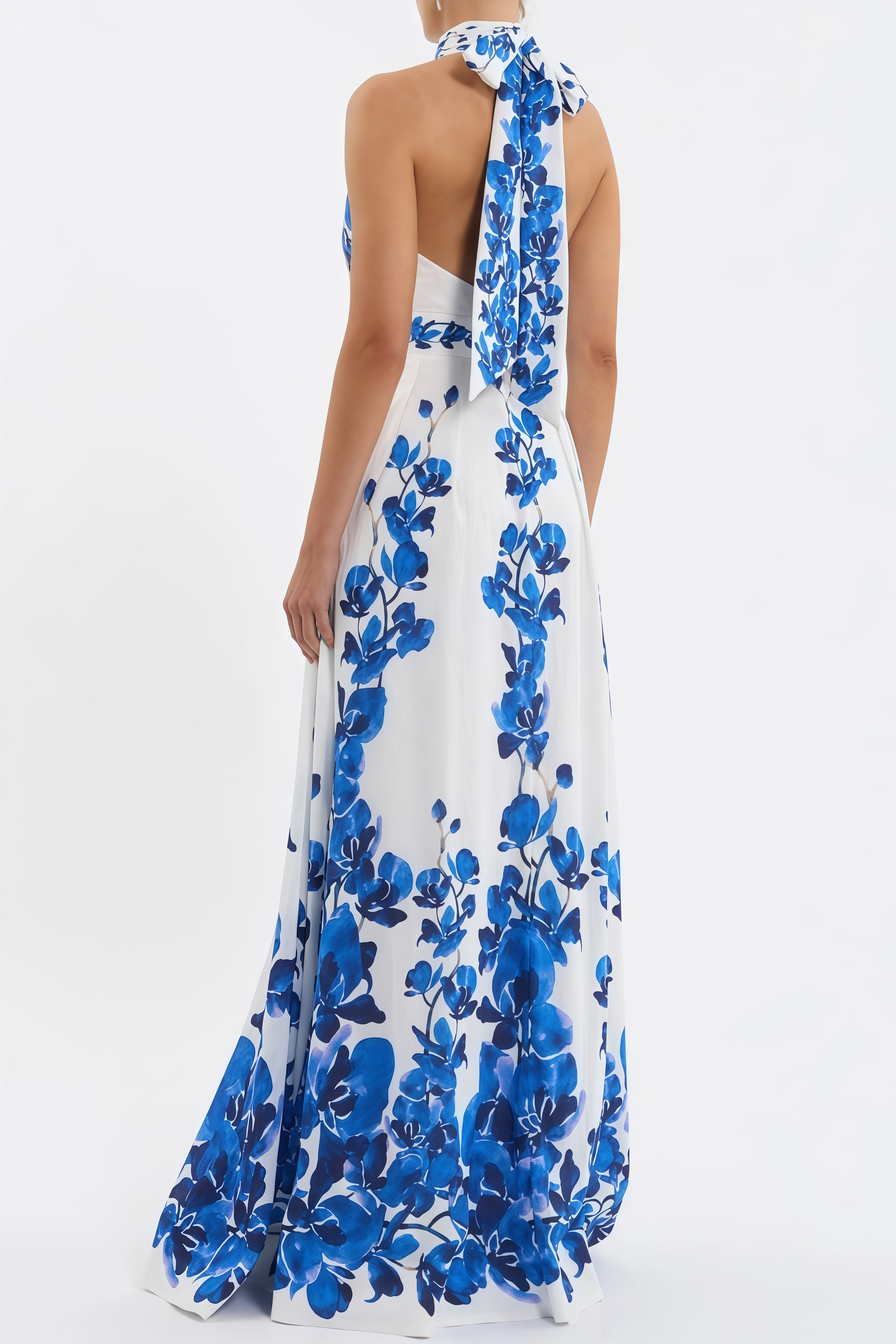 Lucad Orchid Blues Maxi Dress