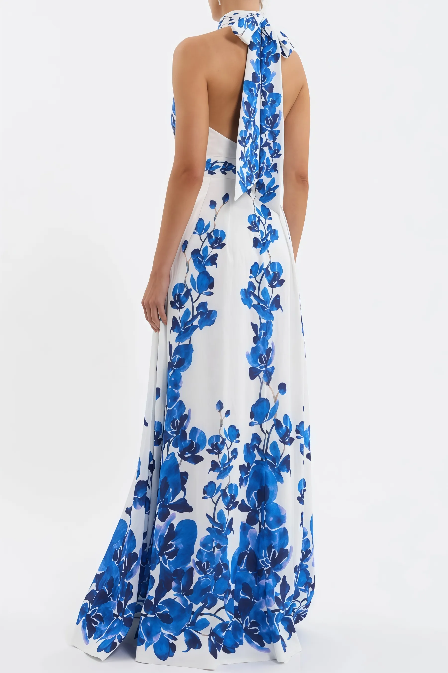 Lucad Orchid Blues Maxi Dress