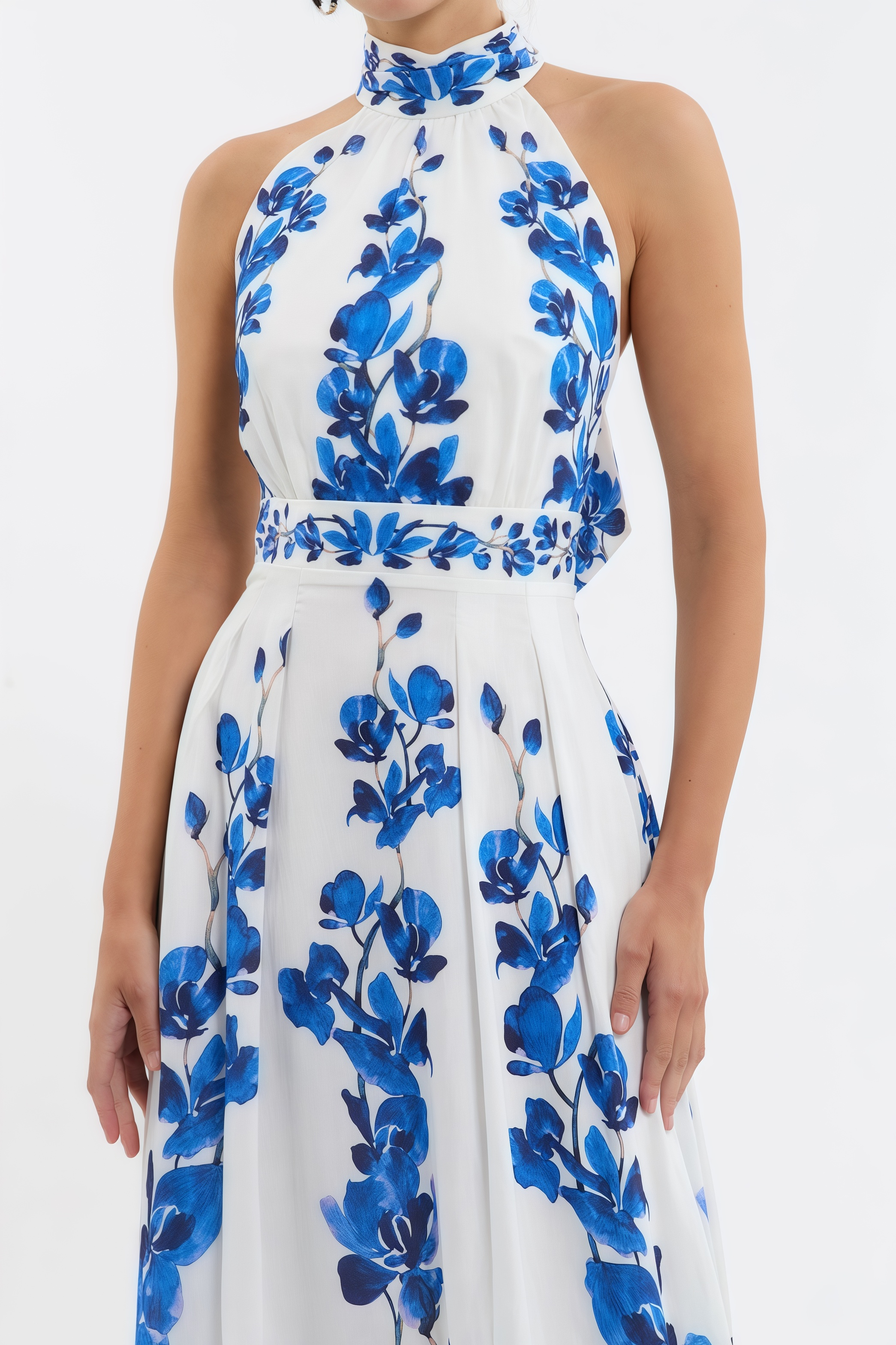 Lucad Orchid Blues Maxi Dress