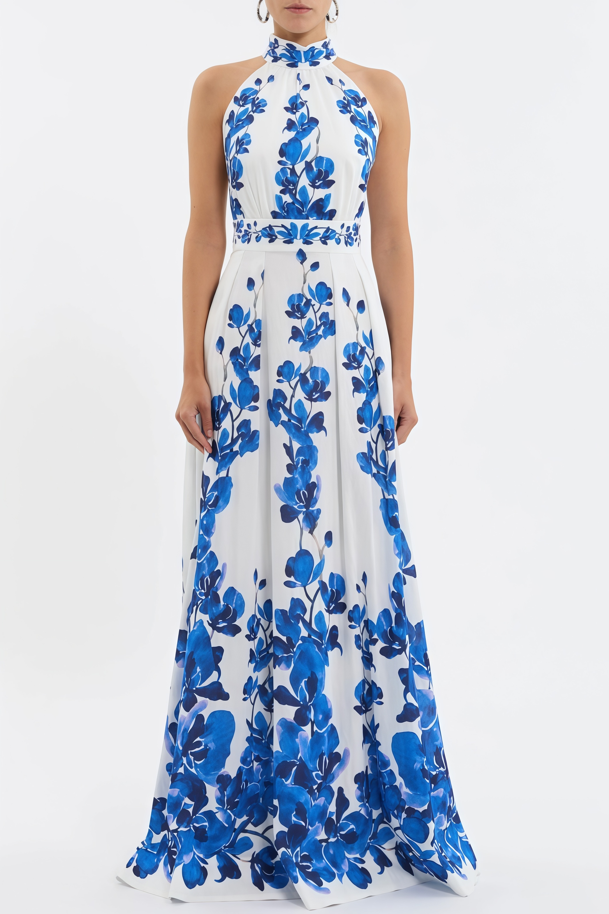 Lucad Orchid Blues Maxi Dress