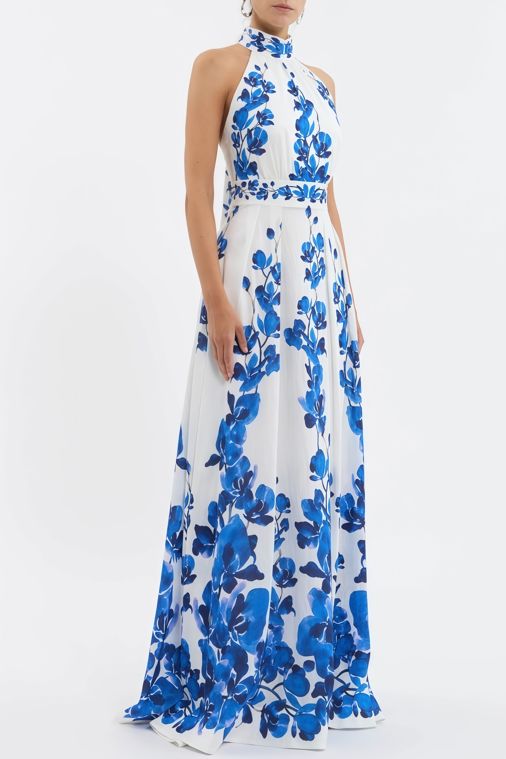 Lucad Orchid Blues Maxi Dress