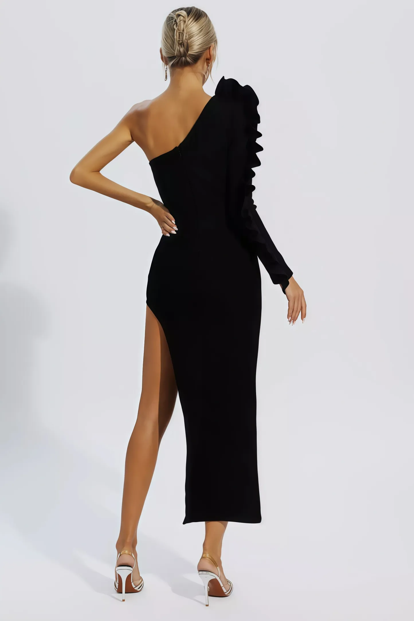 Vocca Black Bandage Midi Dress