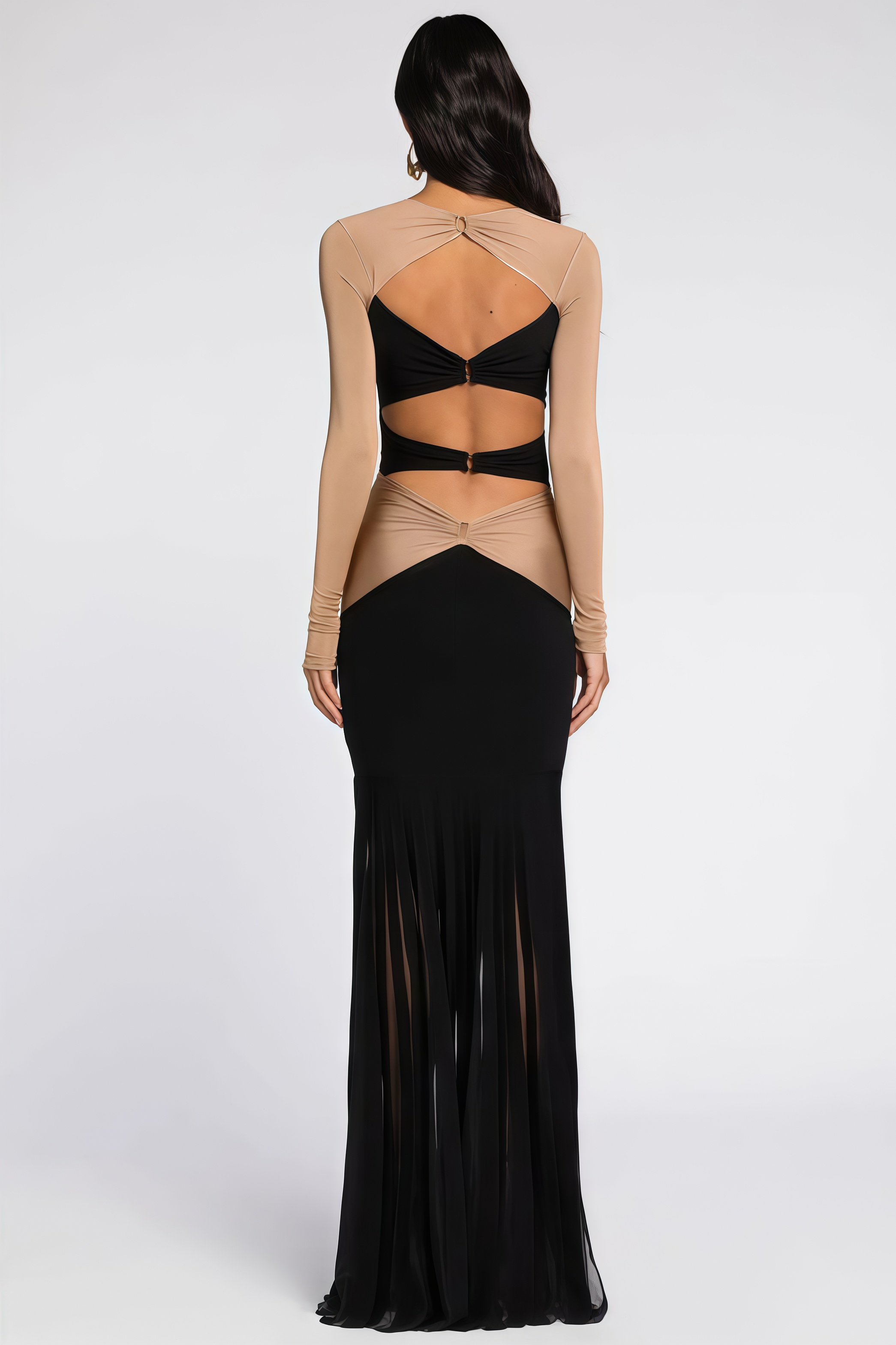 Grace Pineapple Rhinestone Maxi Dress