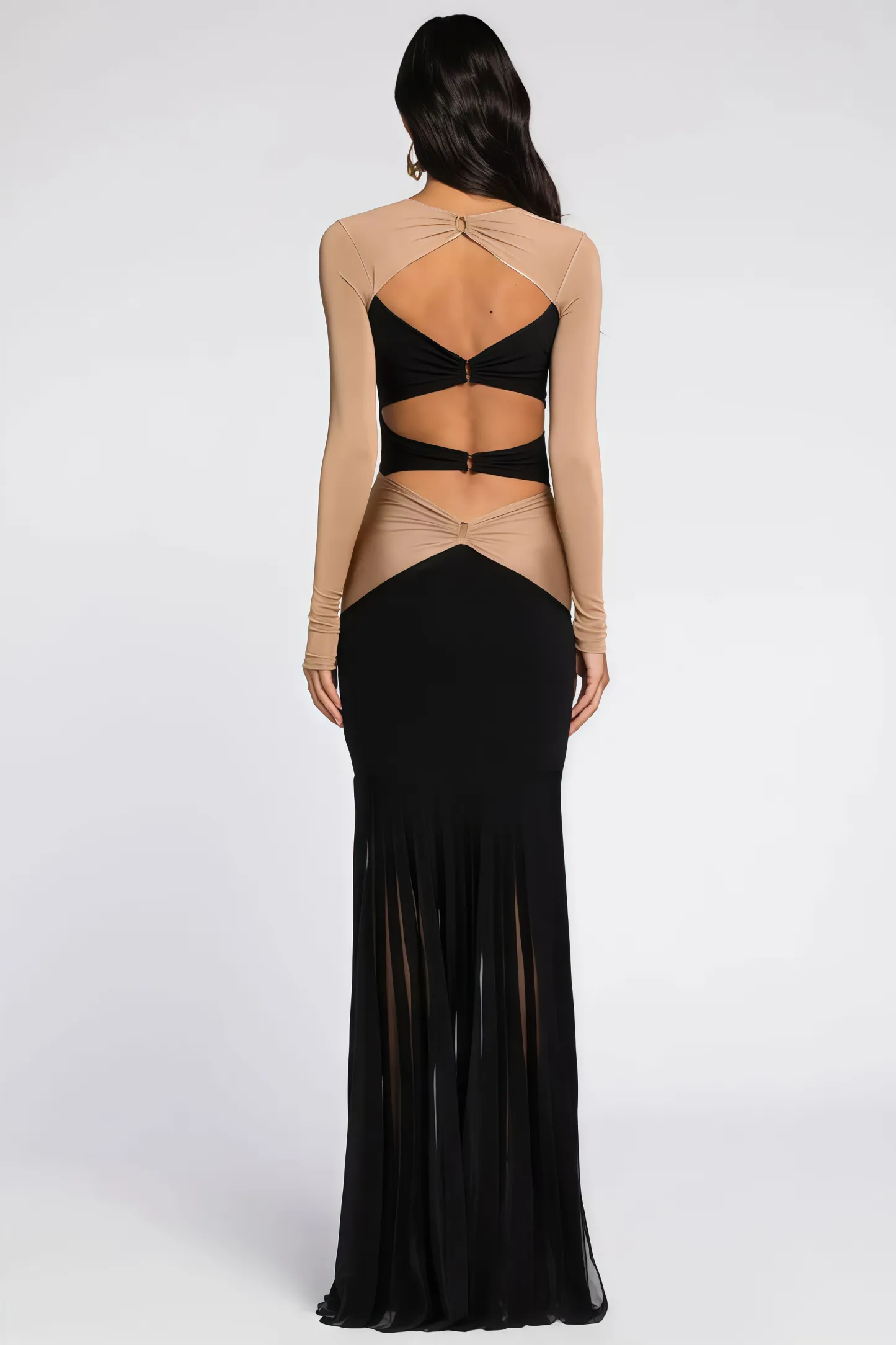 Grace Pineapple Rhinestone Maxi Dress