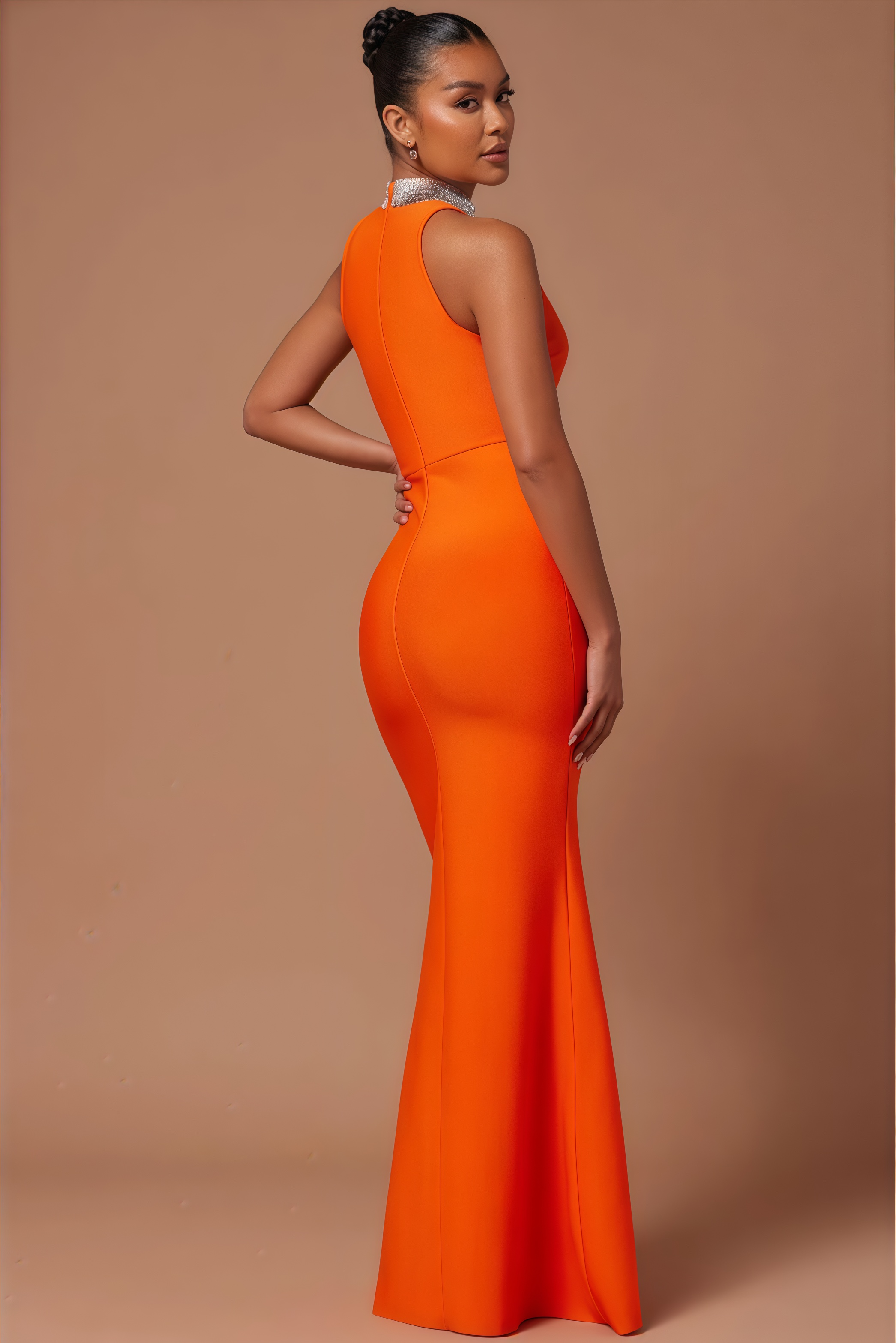 William Cut Out Sleeveless Maxi Dress
