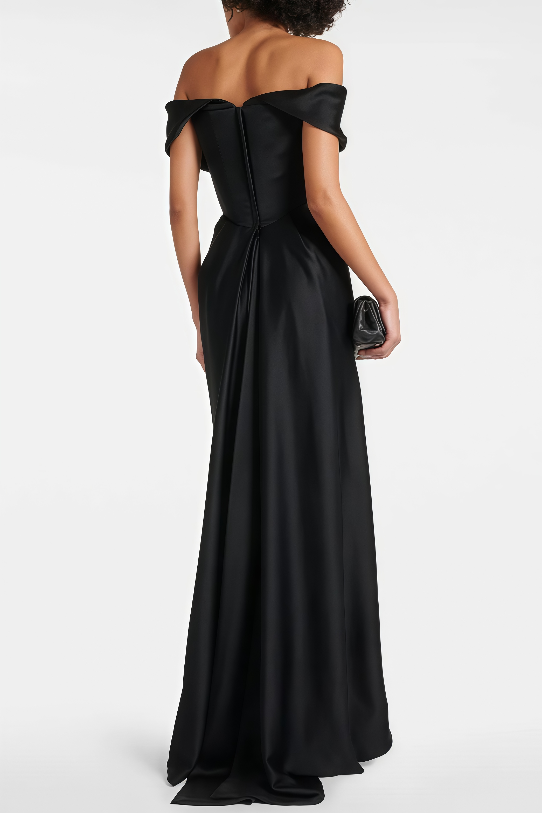 Soph Off-Shoulder Solid Maxi Dress