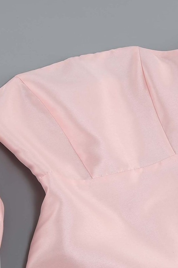 Quinby Lantern Sleeve Mini Dress