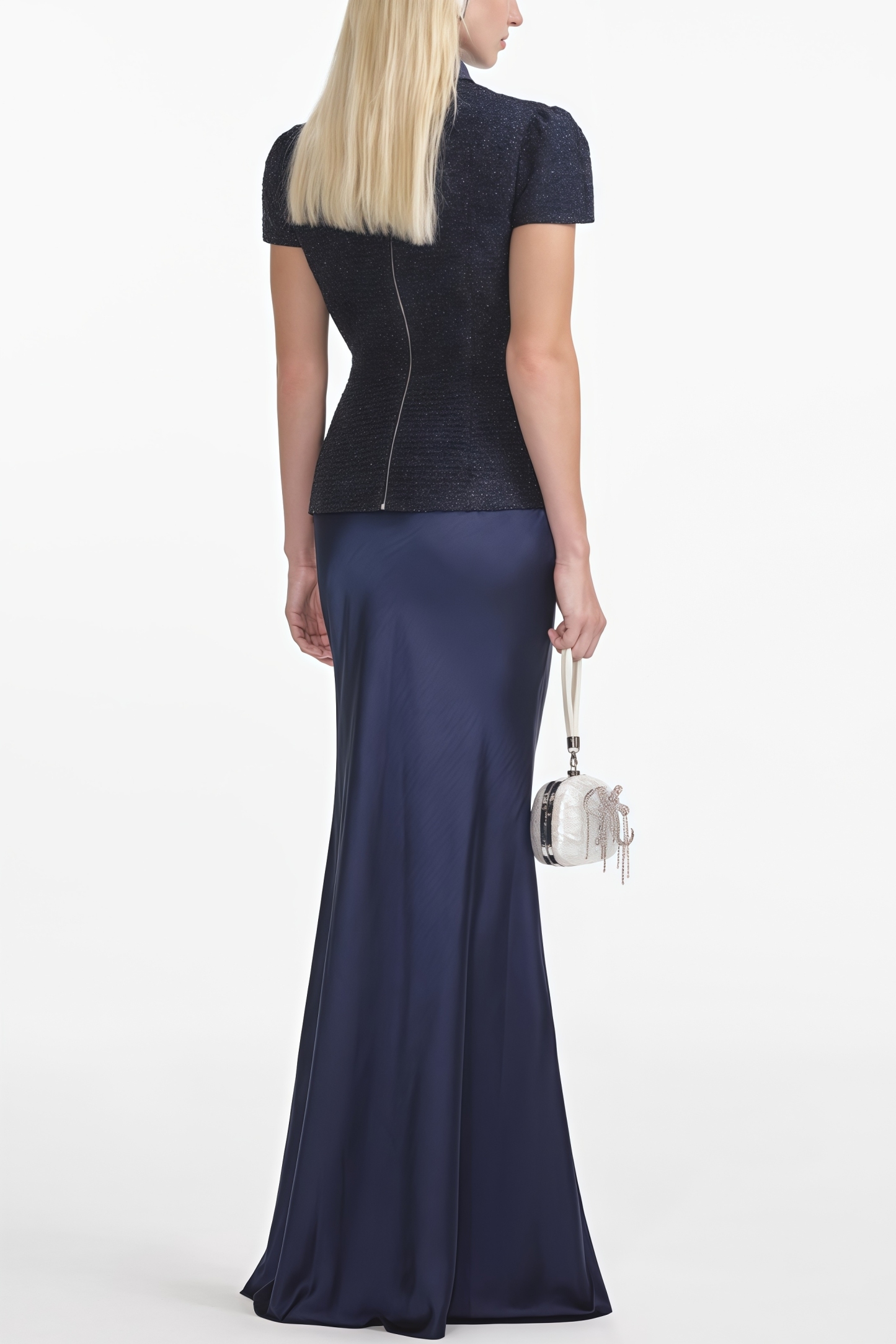 Thay Metallic Boucle Maxi Dress Set