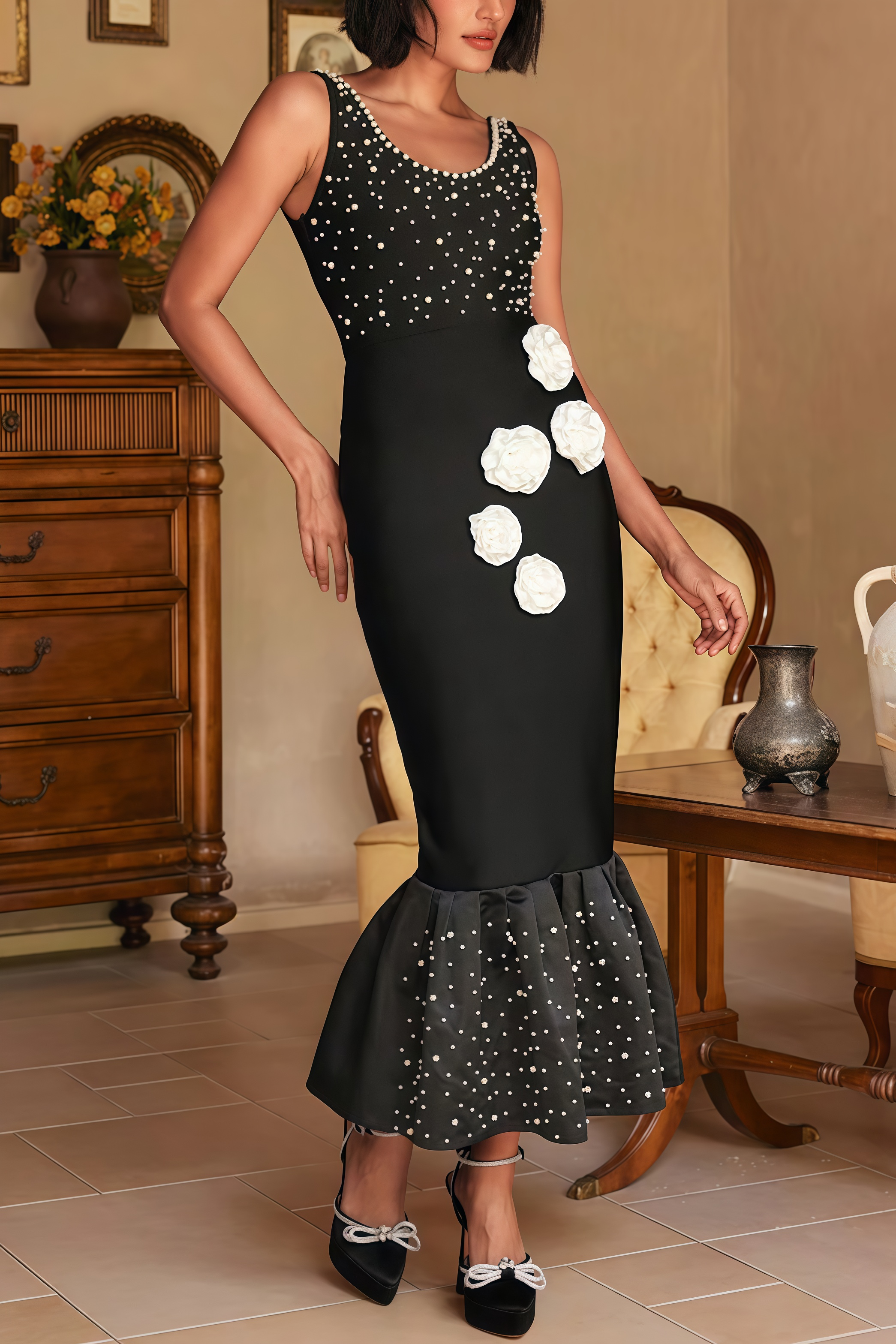 Xara Mermaid Midi Dress