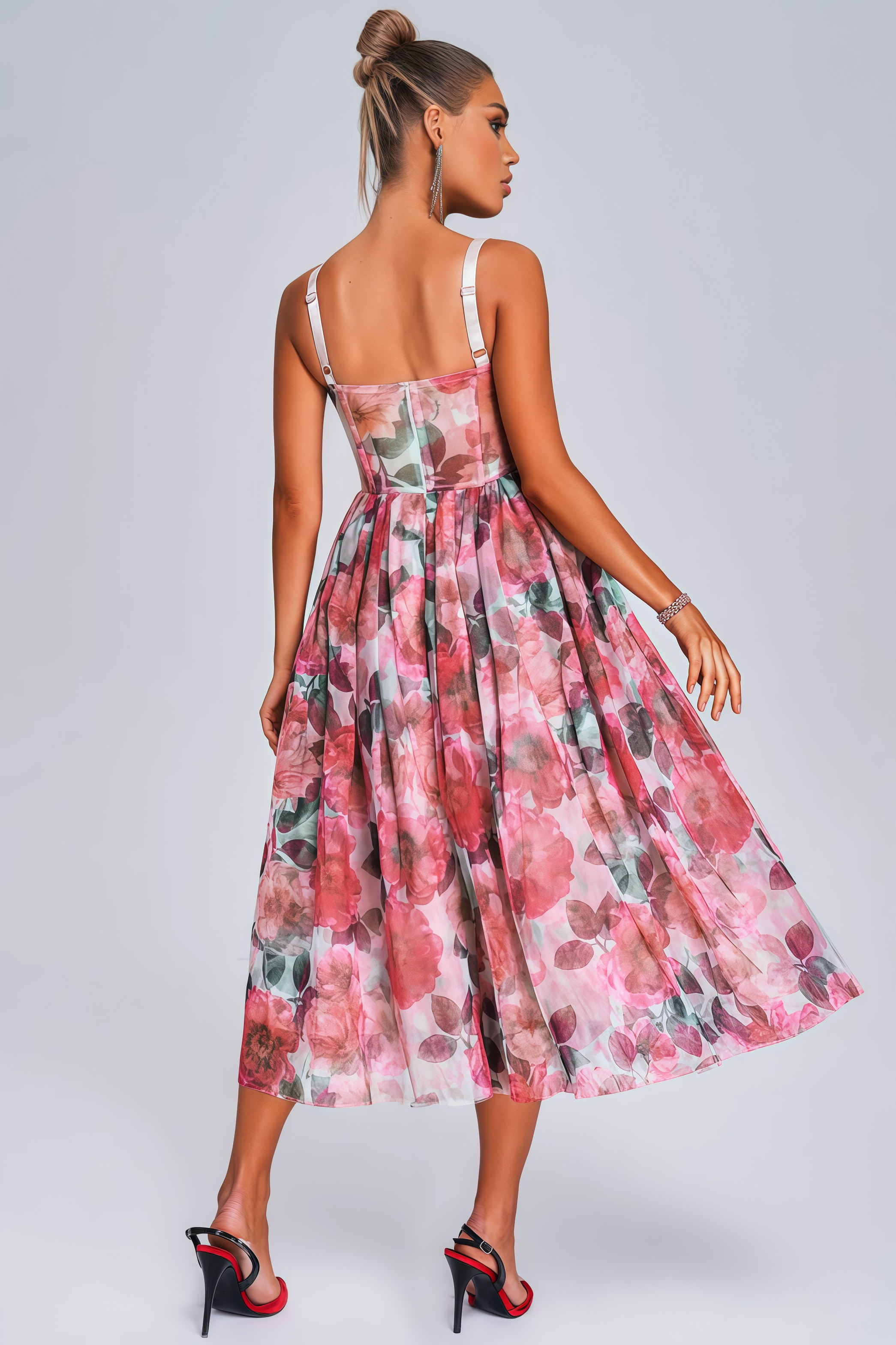 Talia Floral Midi Dress
