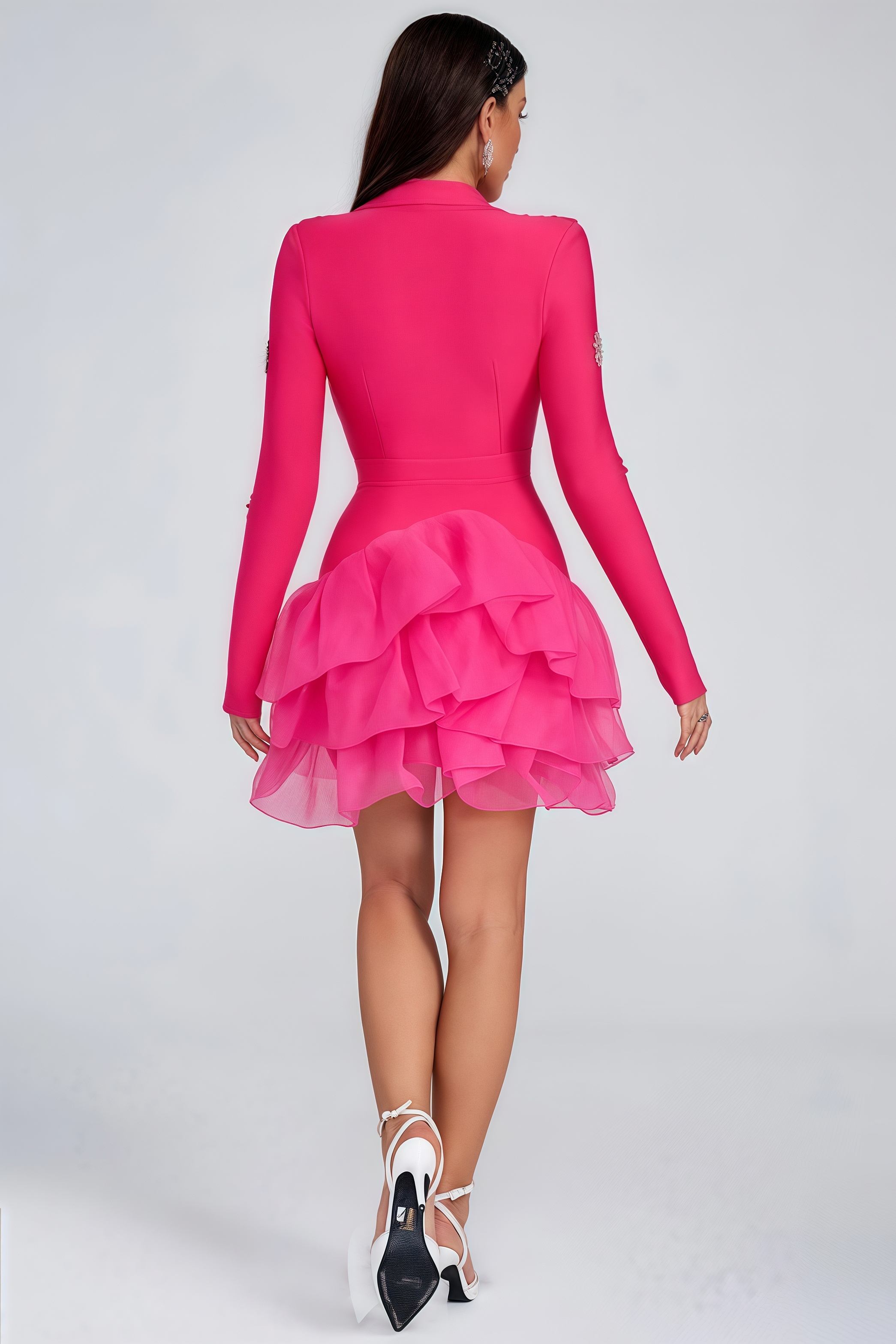 Cady Bandage Rhinestone Mini Dress